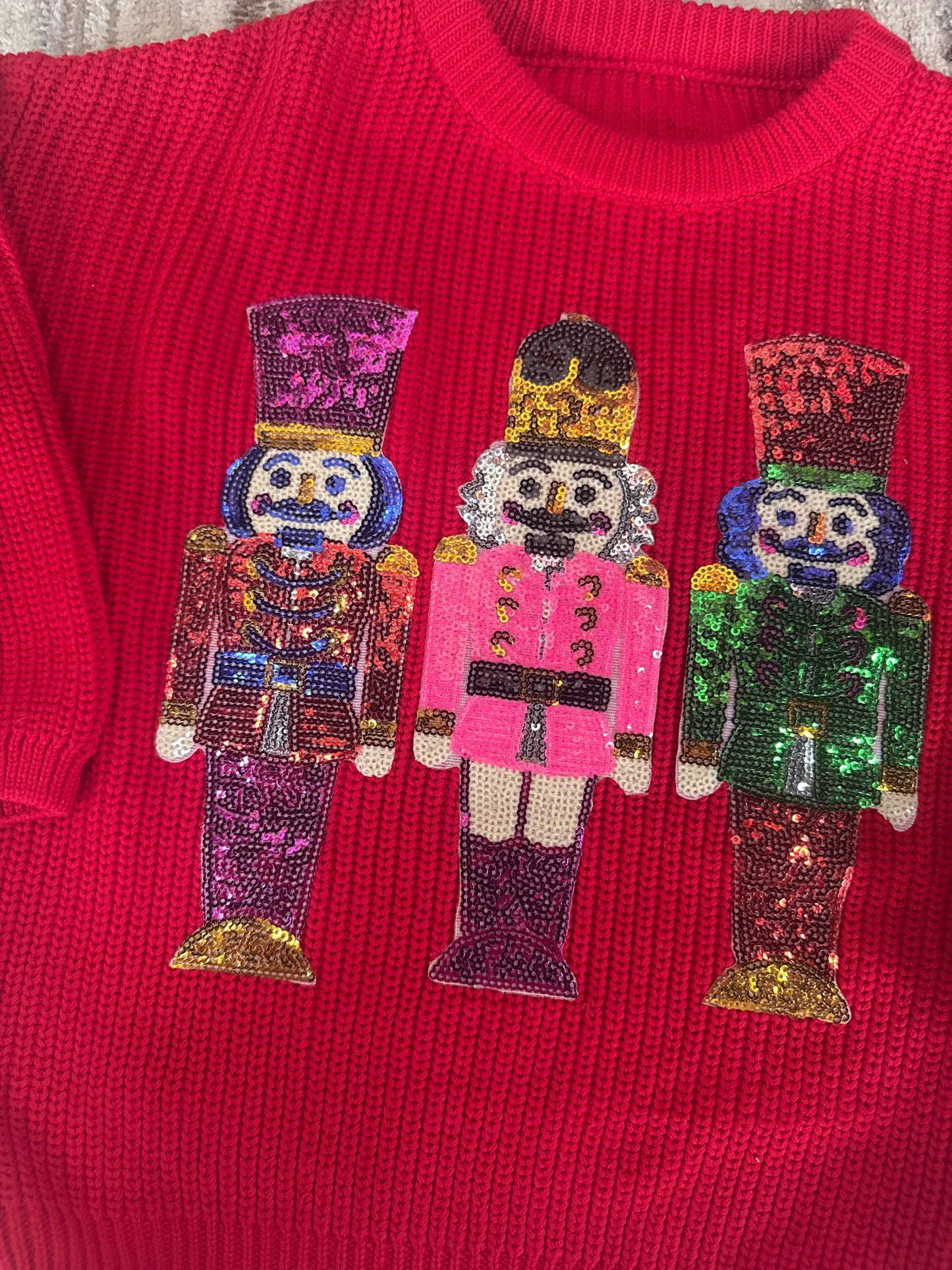 Red Nutcracker Knit Sweater