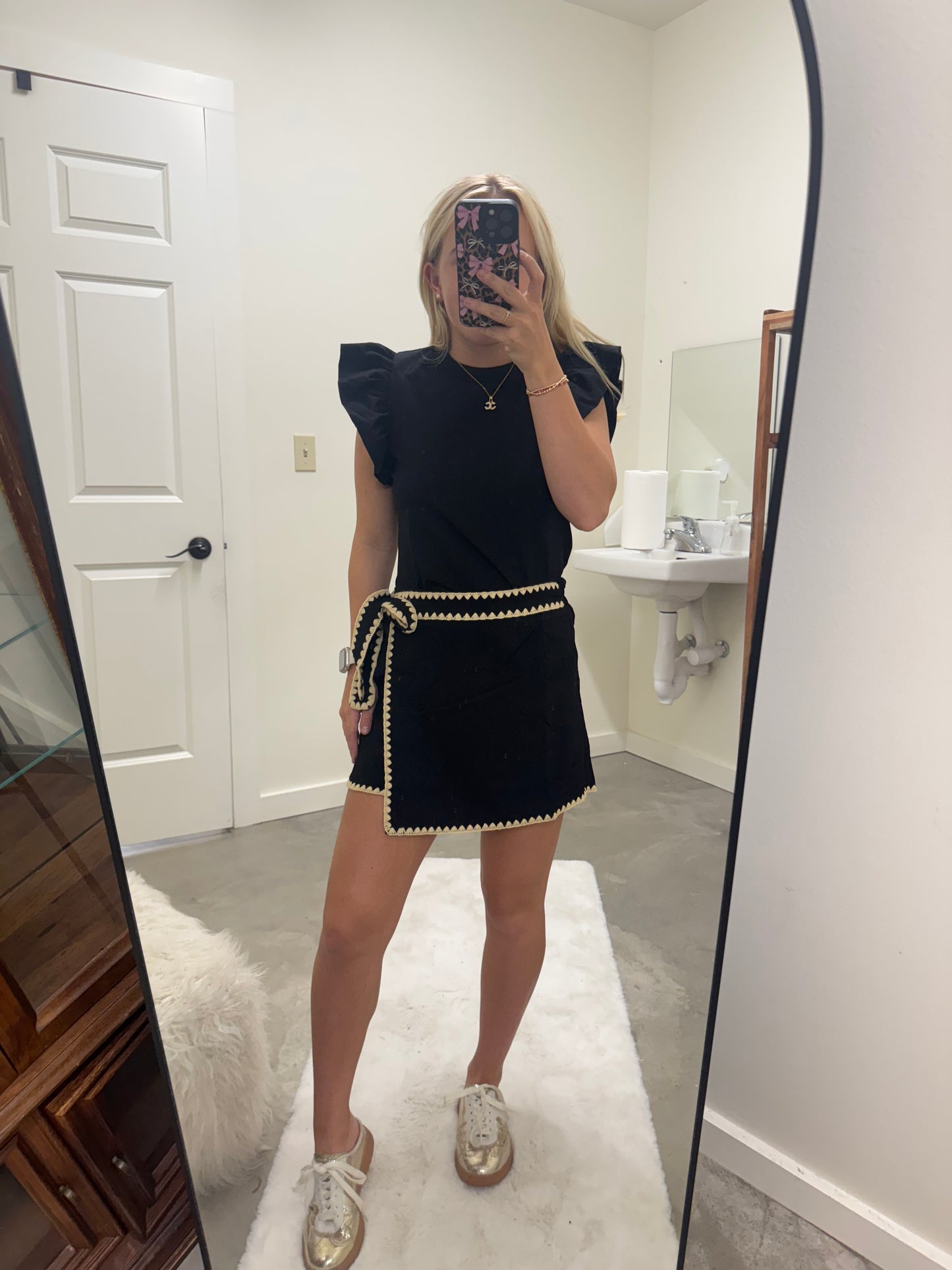 Black and Tan Skort