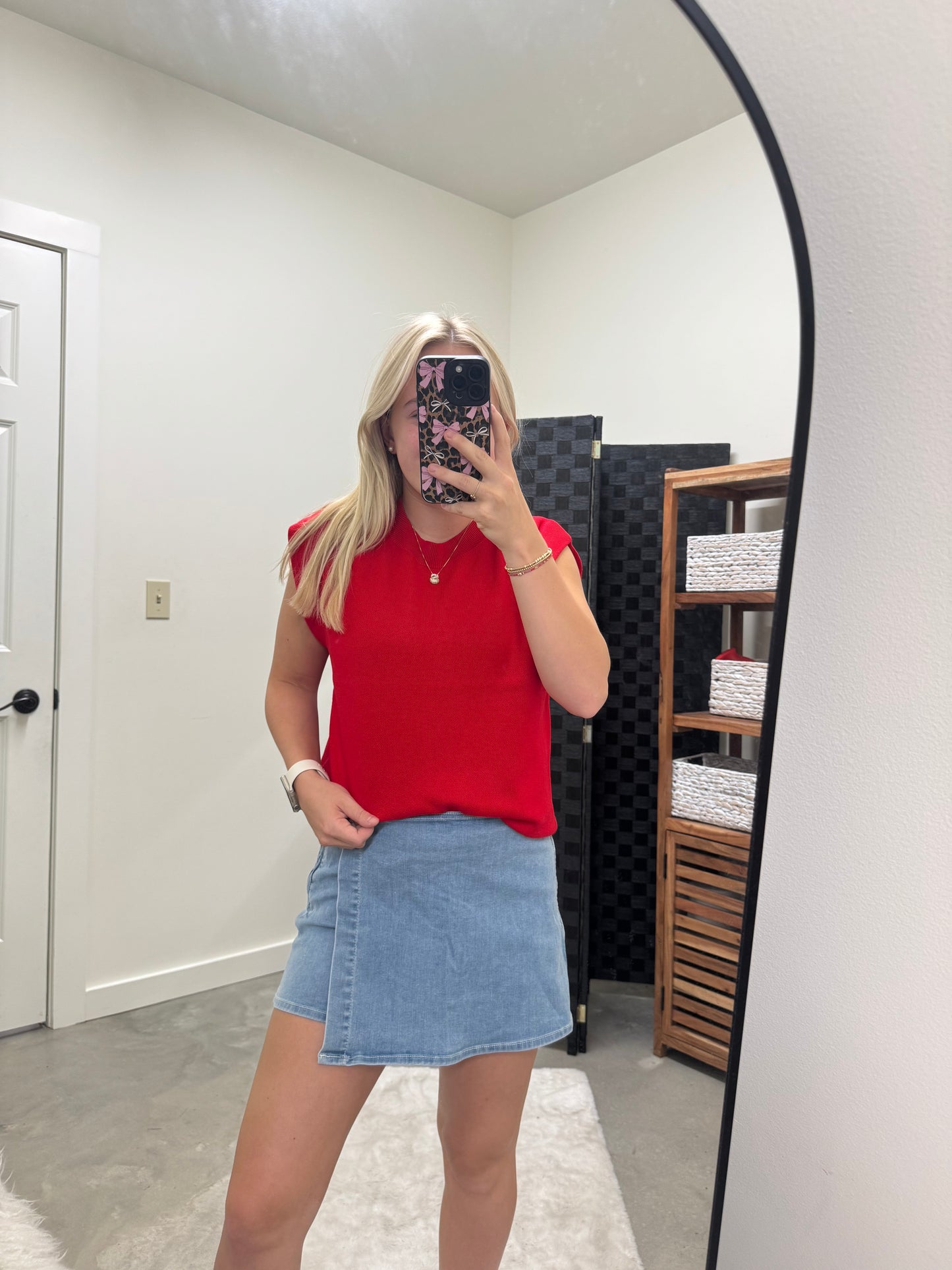 Red Soft Knit Sweater