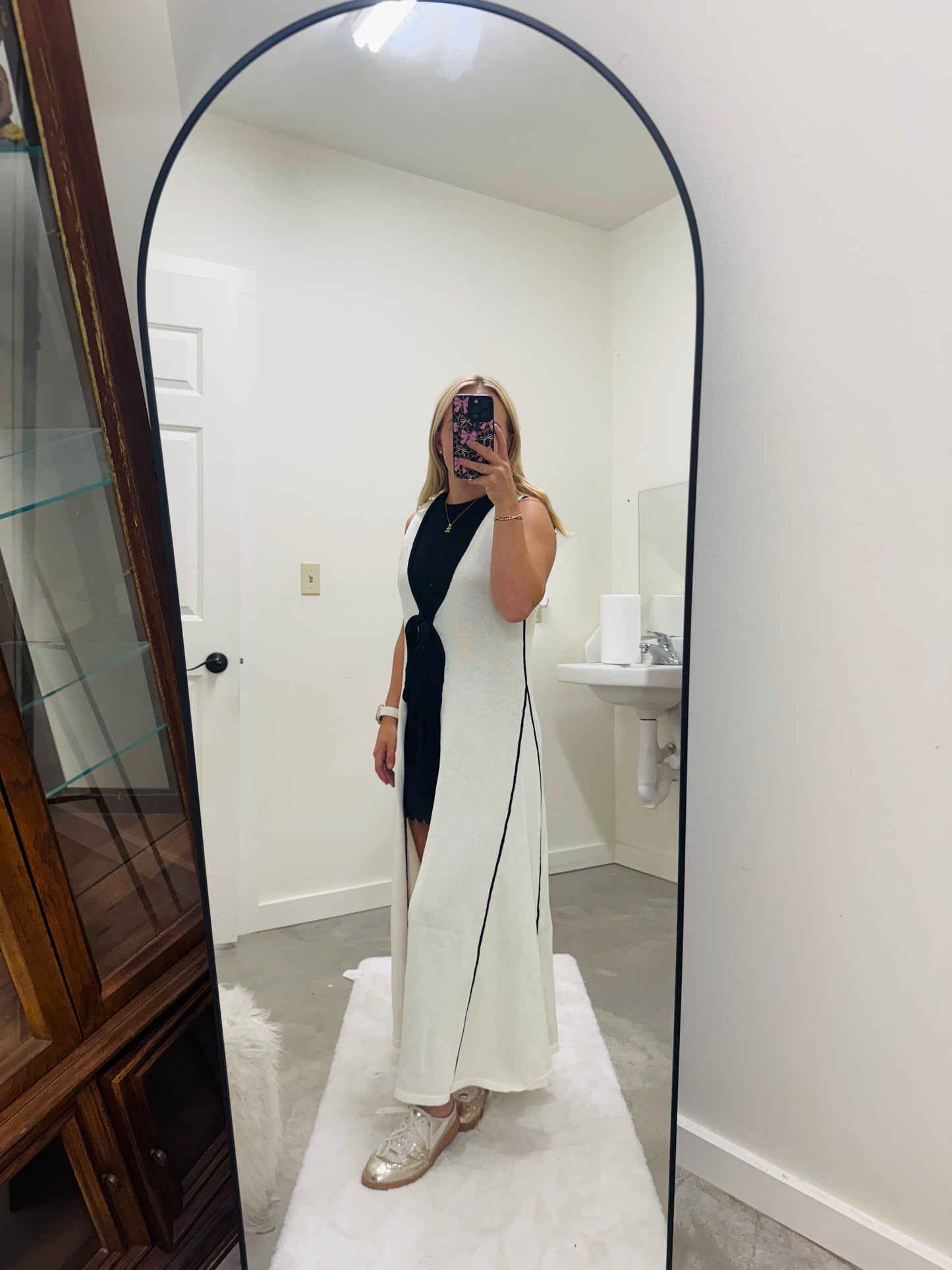 Long White Cardigan