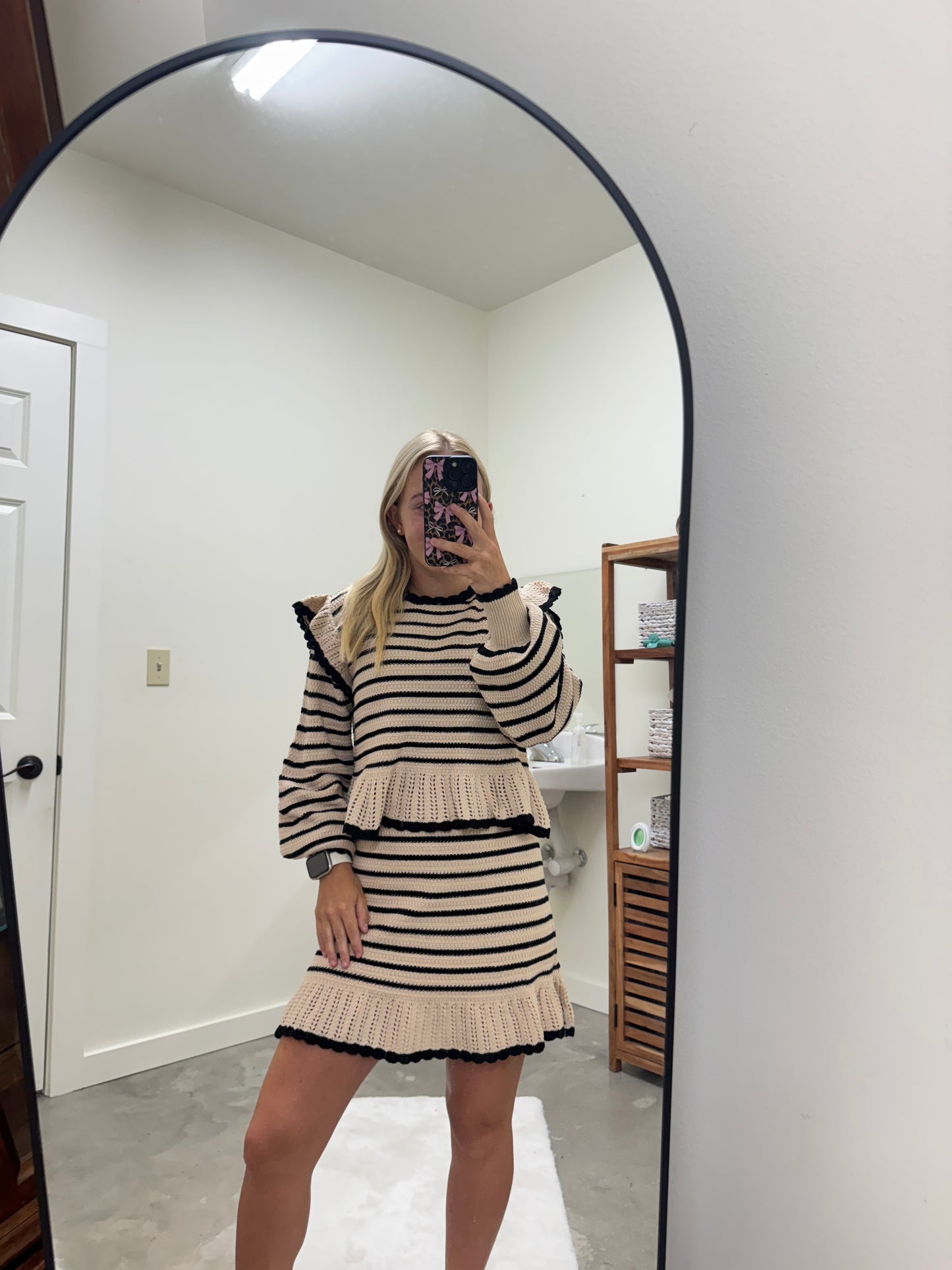 Knitted Ruffle Set
