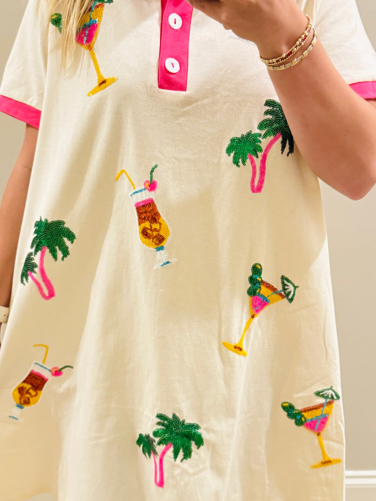 Tropical Cotton Dress