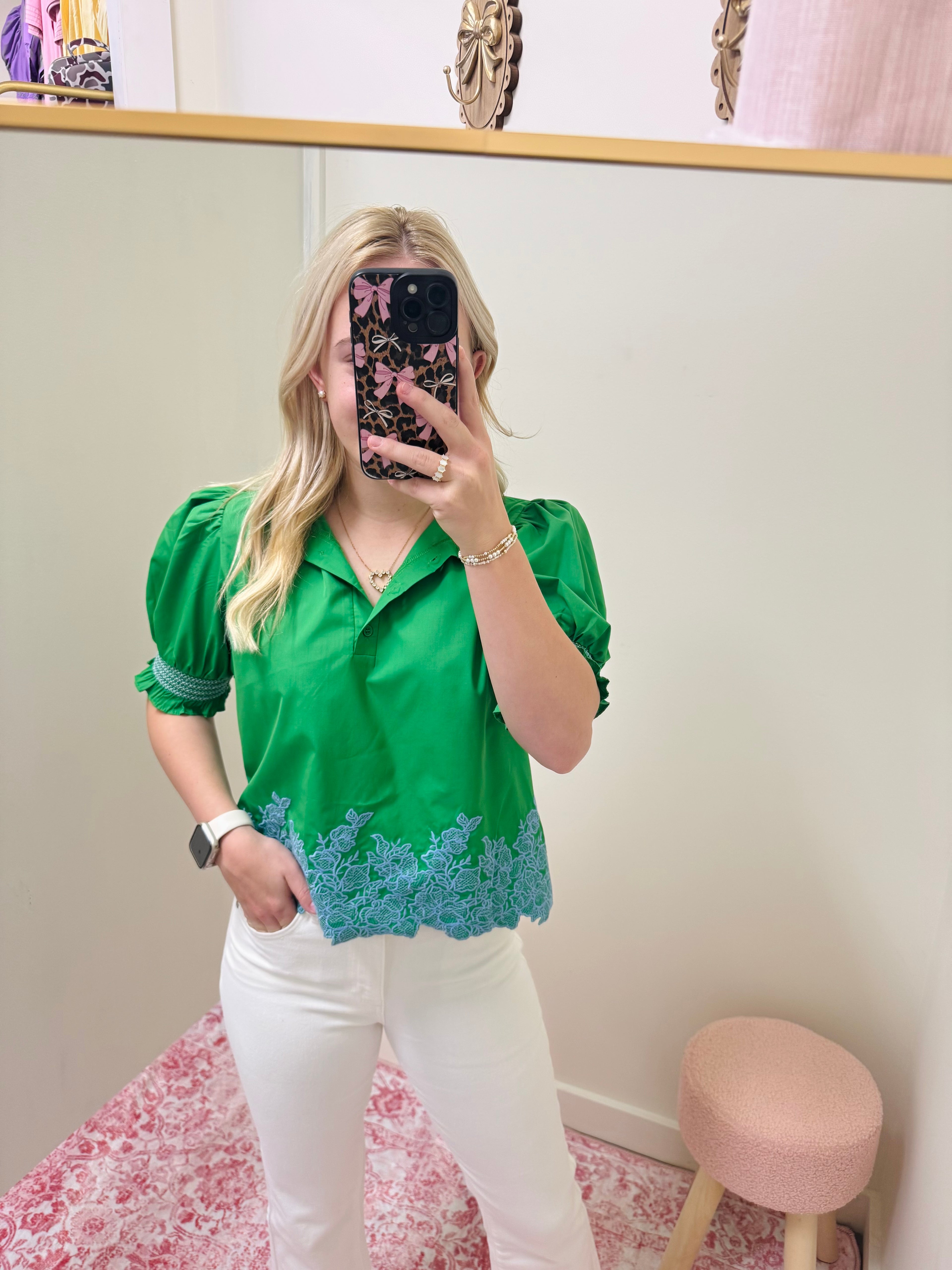 Pretty Green Blouse