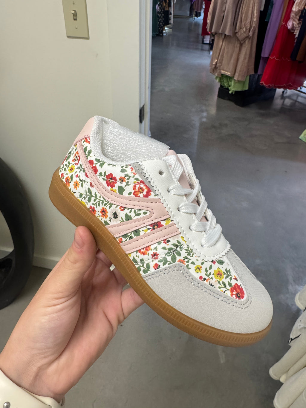 Kids Floral Sneaker
