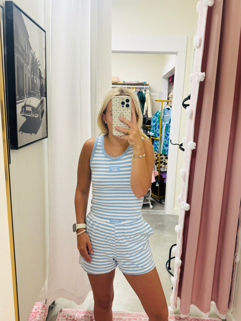 Baby Blue Striped Tank