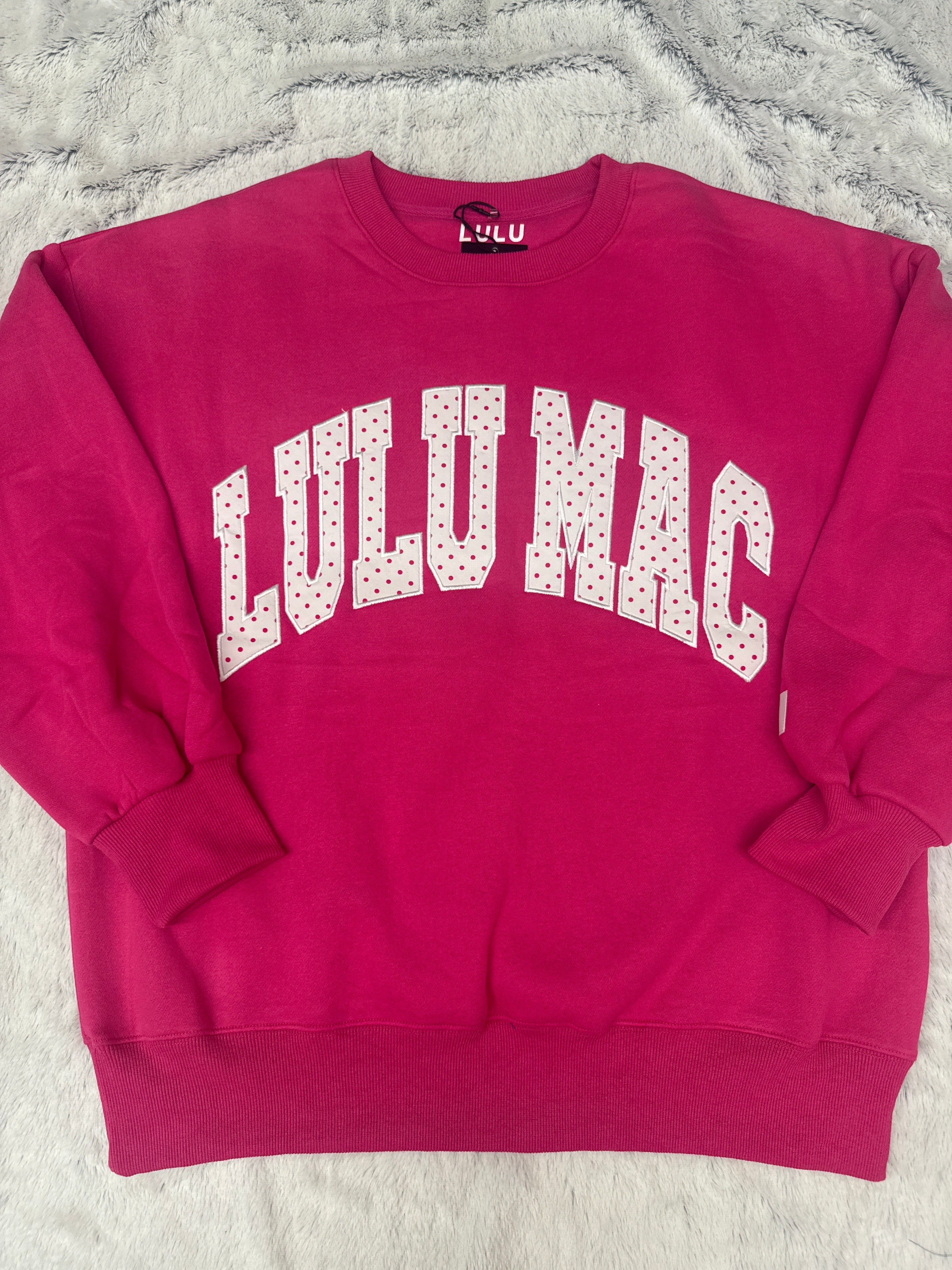 Pink Polka Dot Sweatshirt