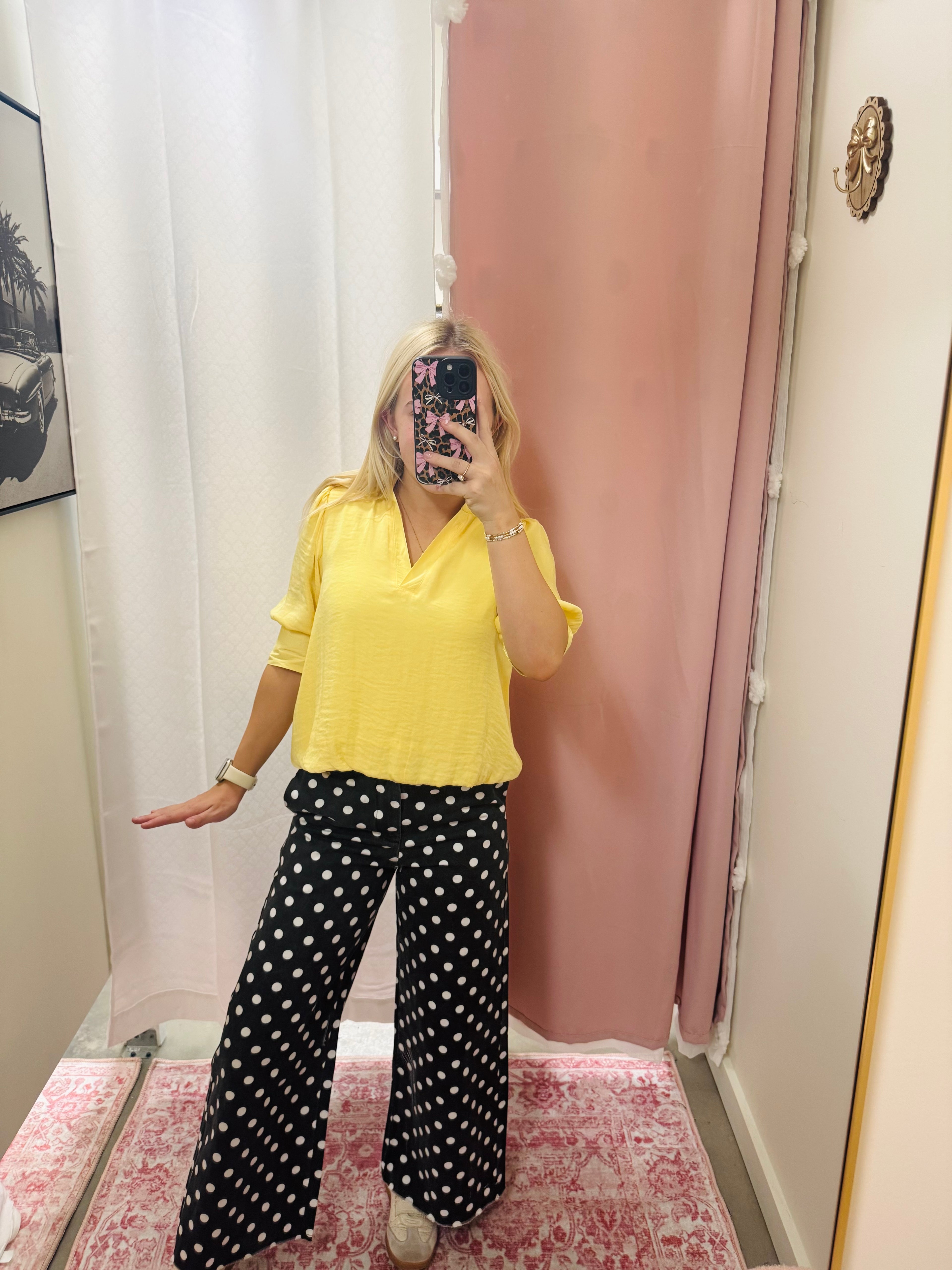 Black Polka Jeans