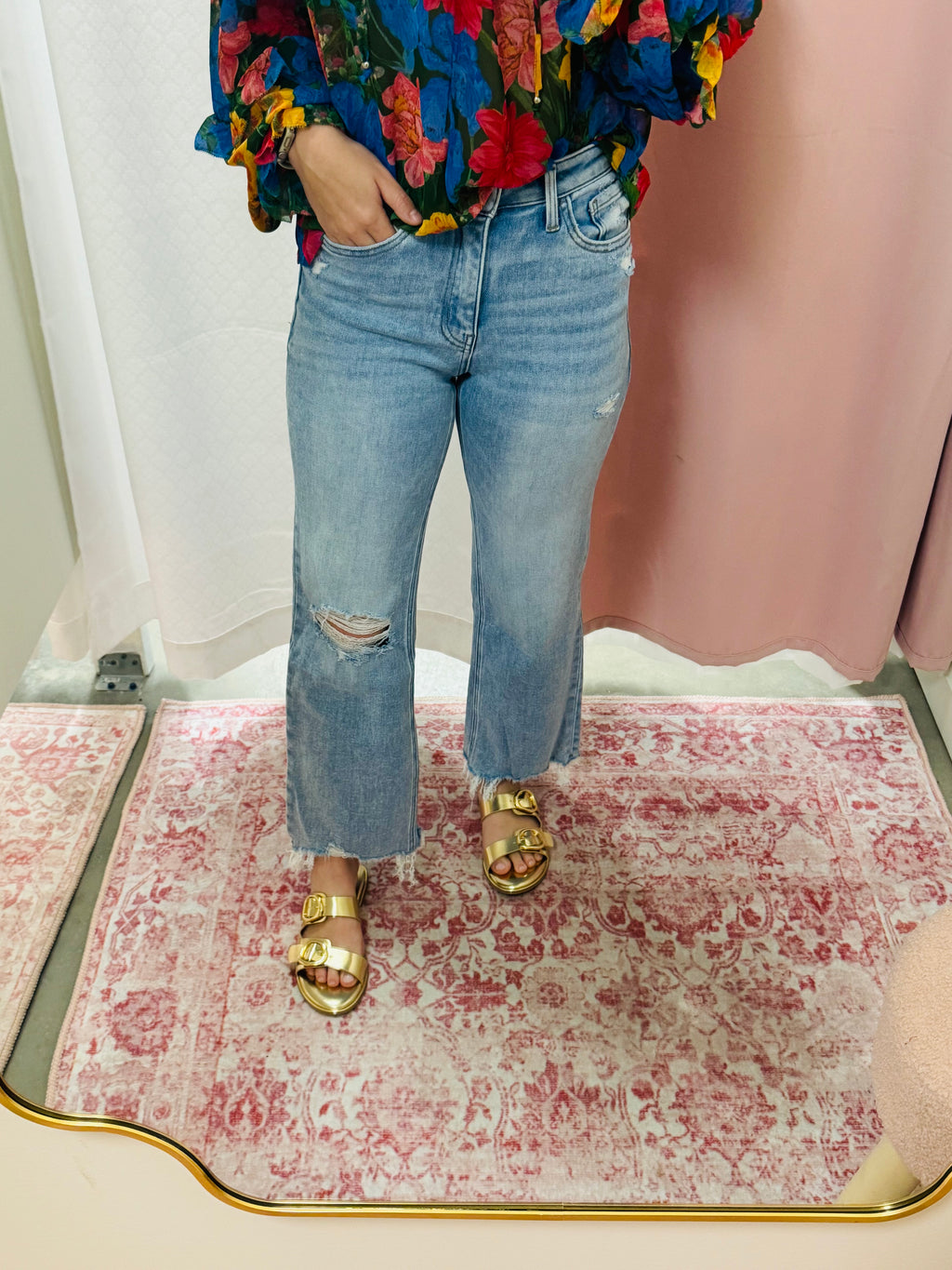 Wide Leg Cropped Jeans