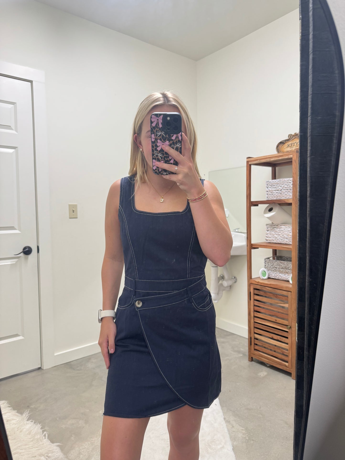 Navy Wrap Dress