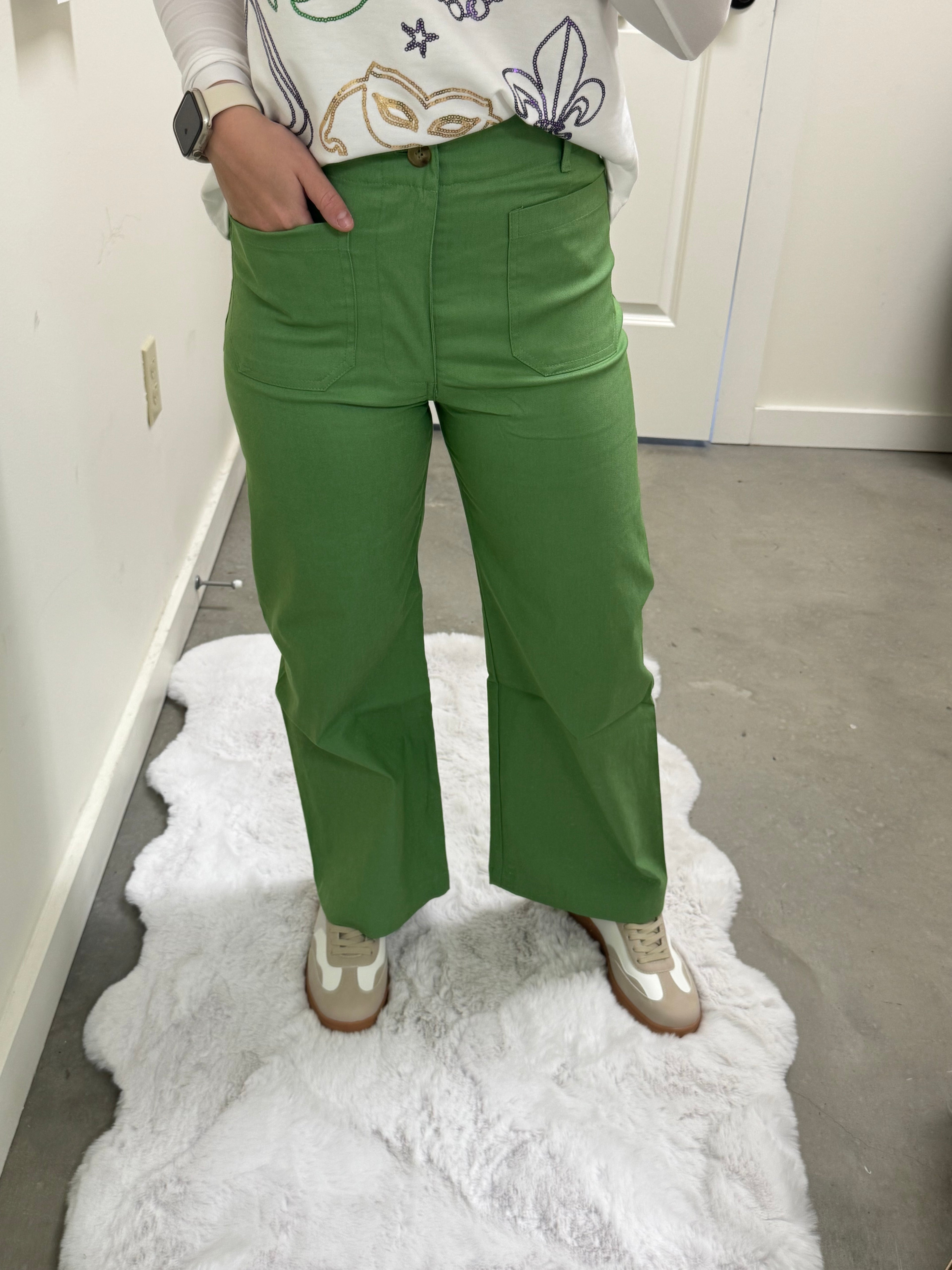 Apple Green Pants