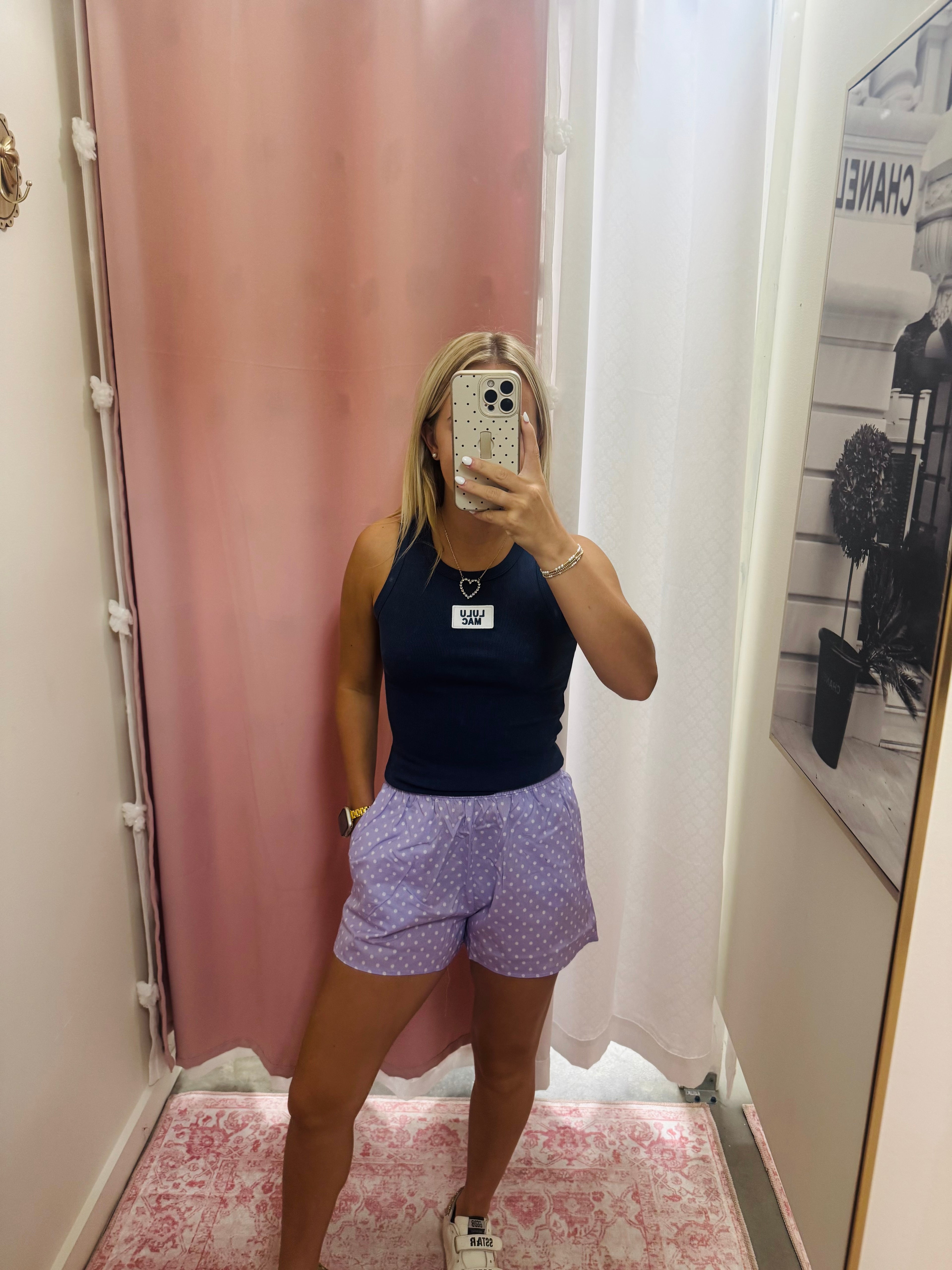 Lulu Mac Purple Polka Shorts