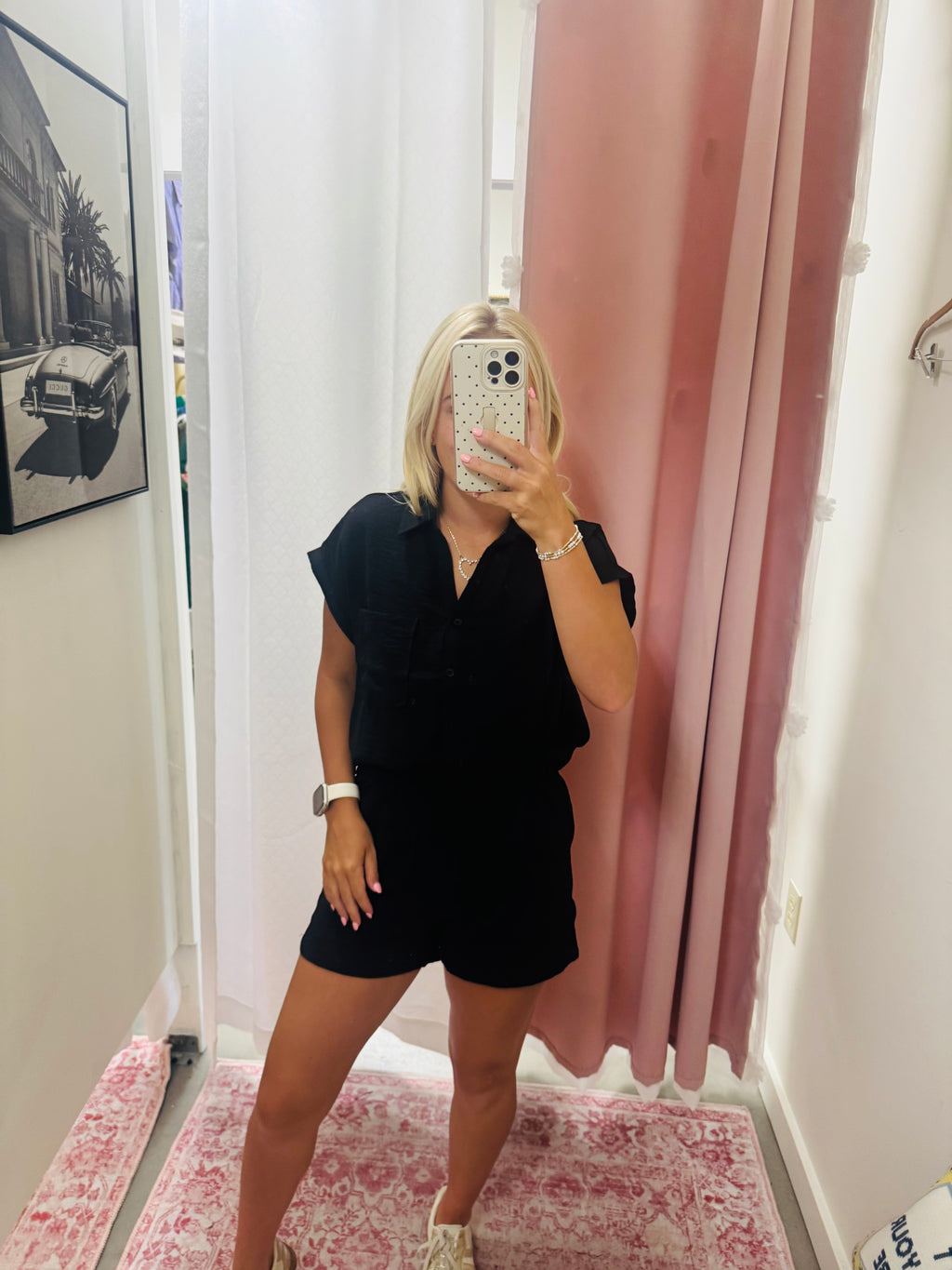 Black Linen Set