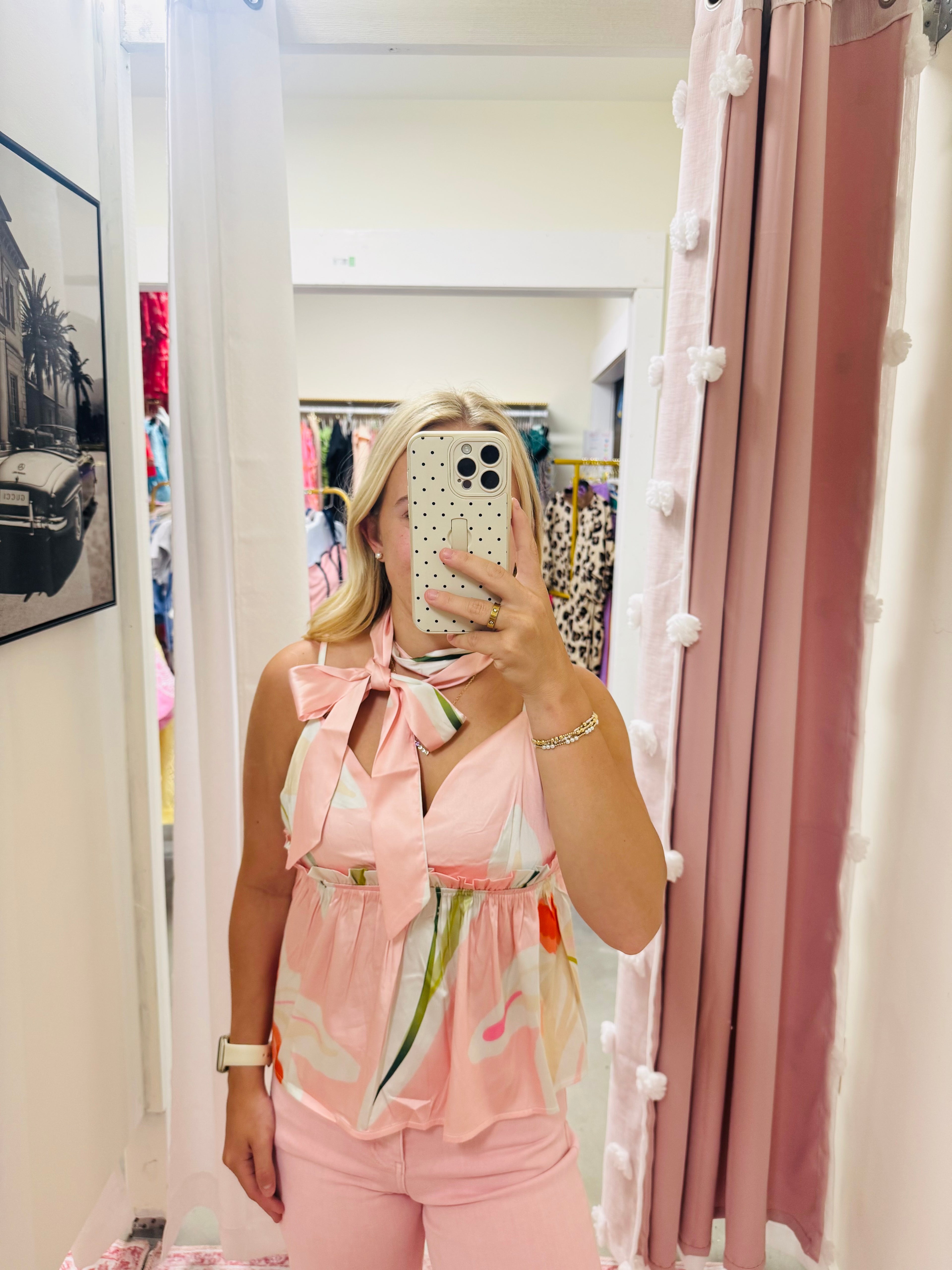 Silky Pastel Pink Tank