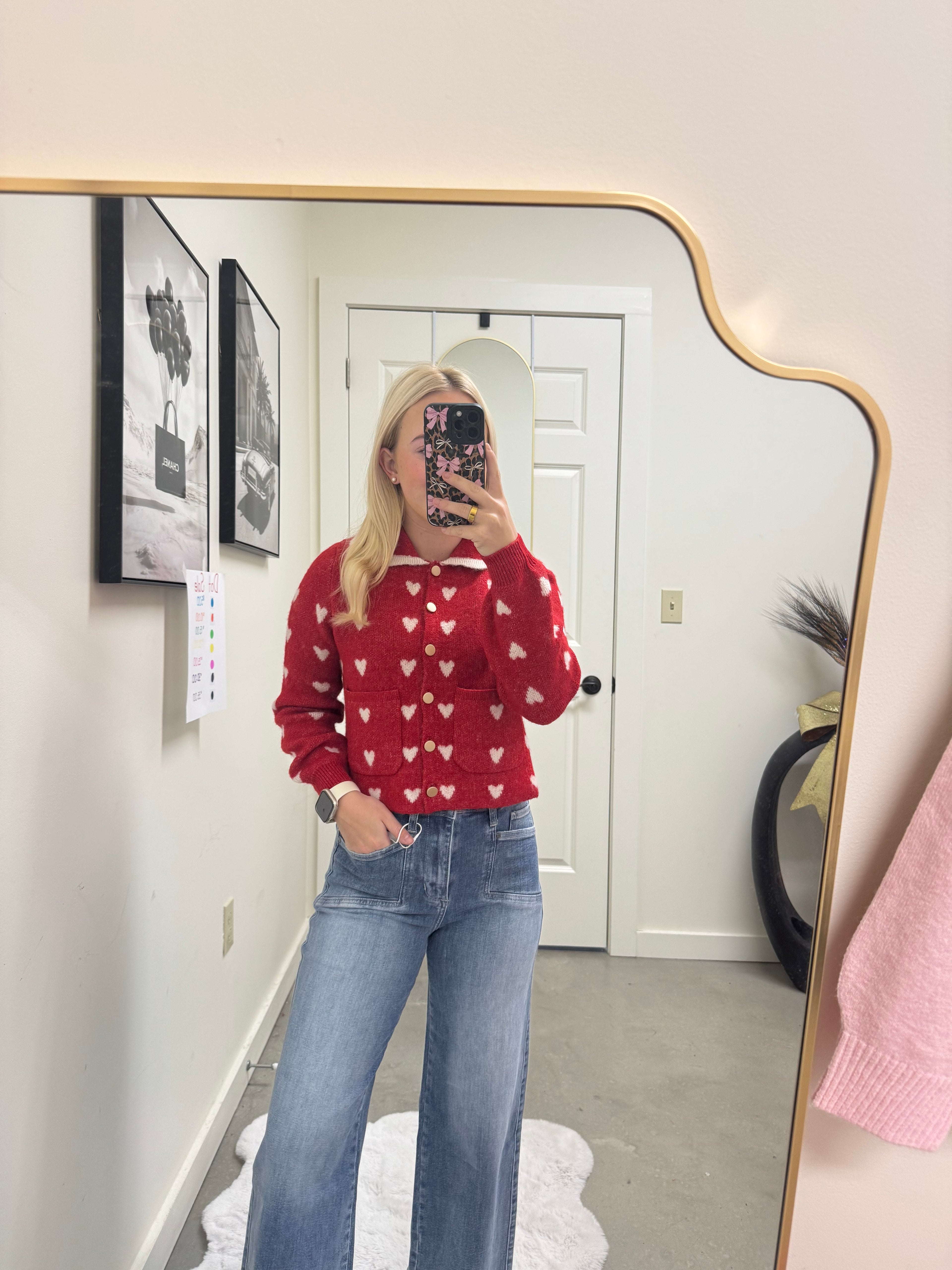 Red Heart Cardigan