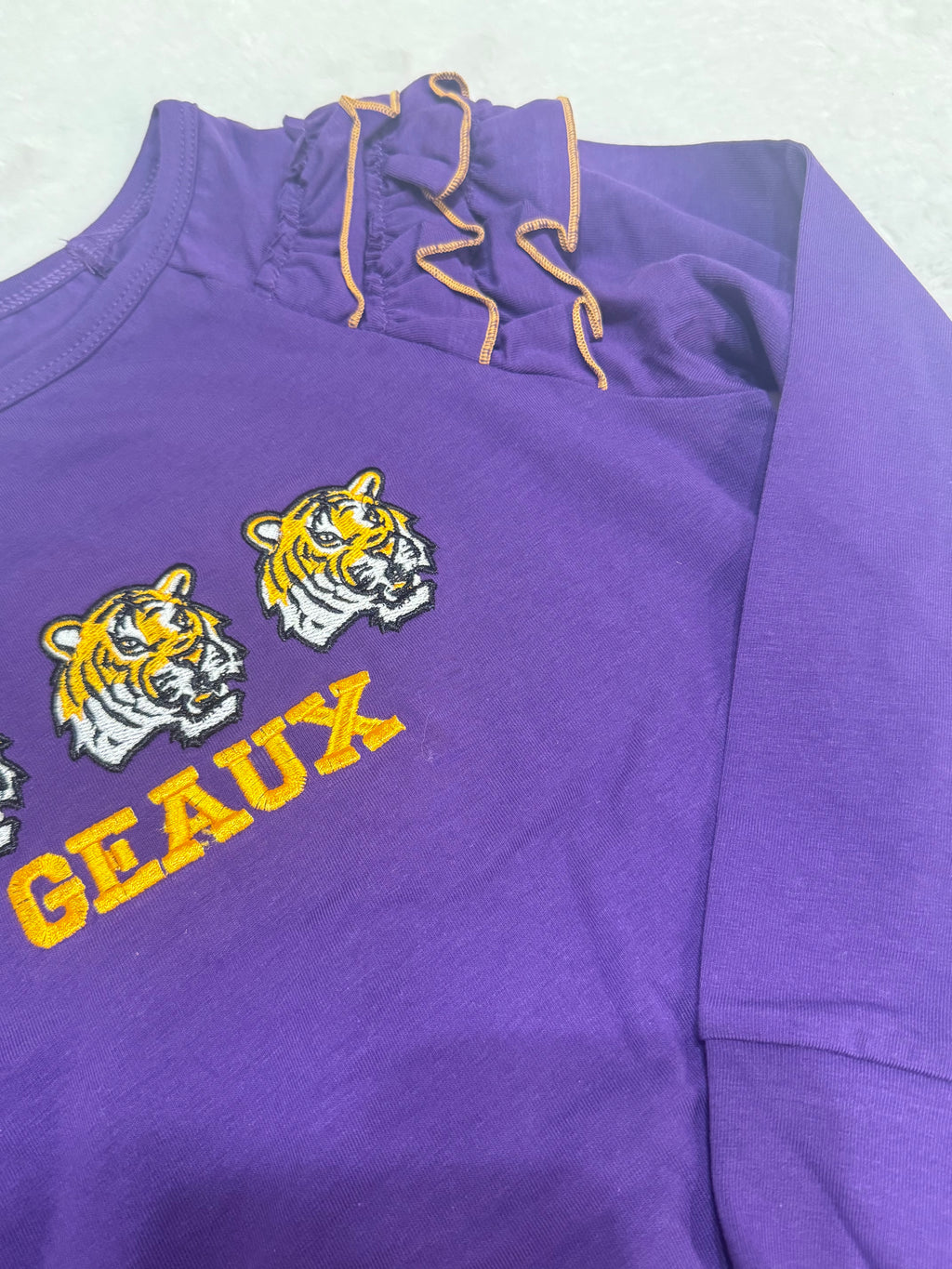 Geaux Embroidery Girl Top