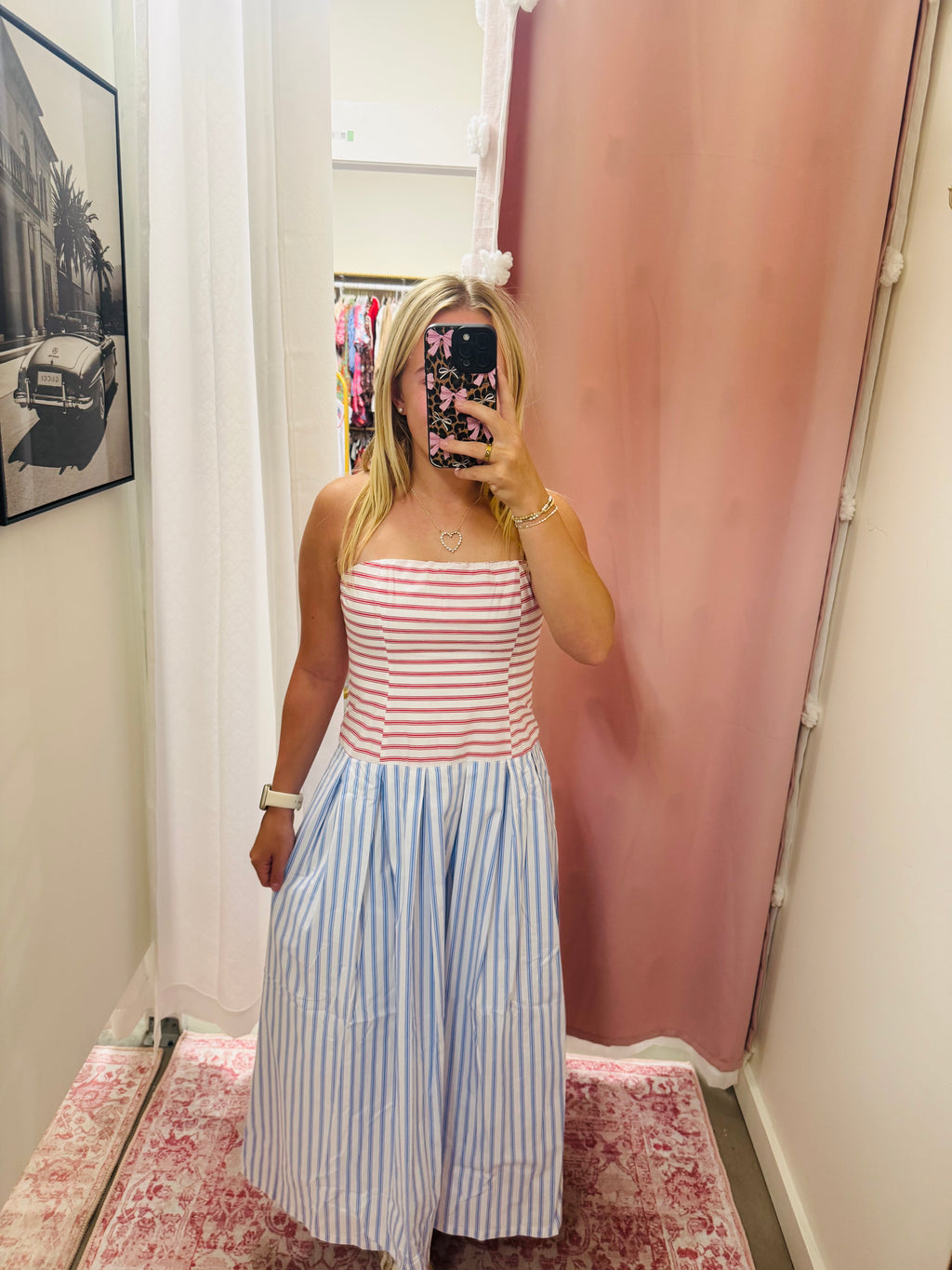 Red White And Blue Stripe Dress