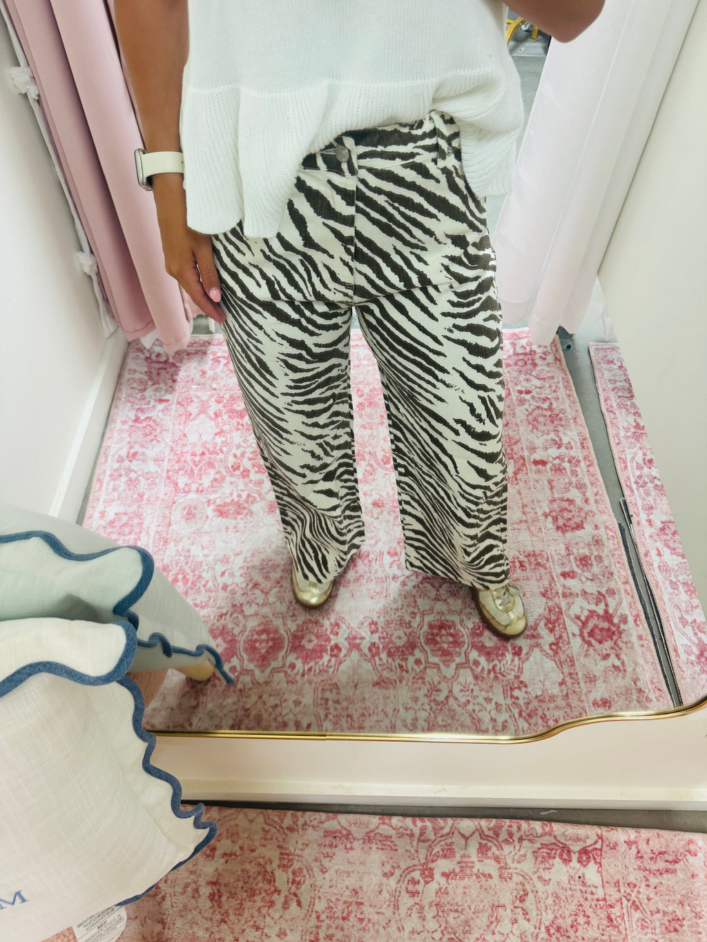 Ecru Tiger Pants
