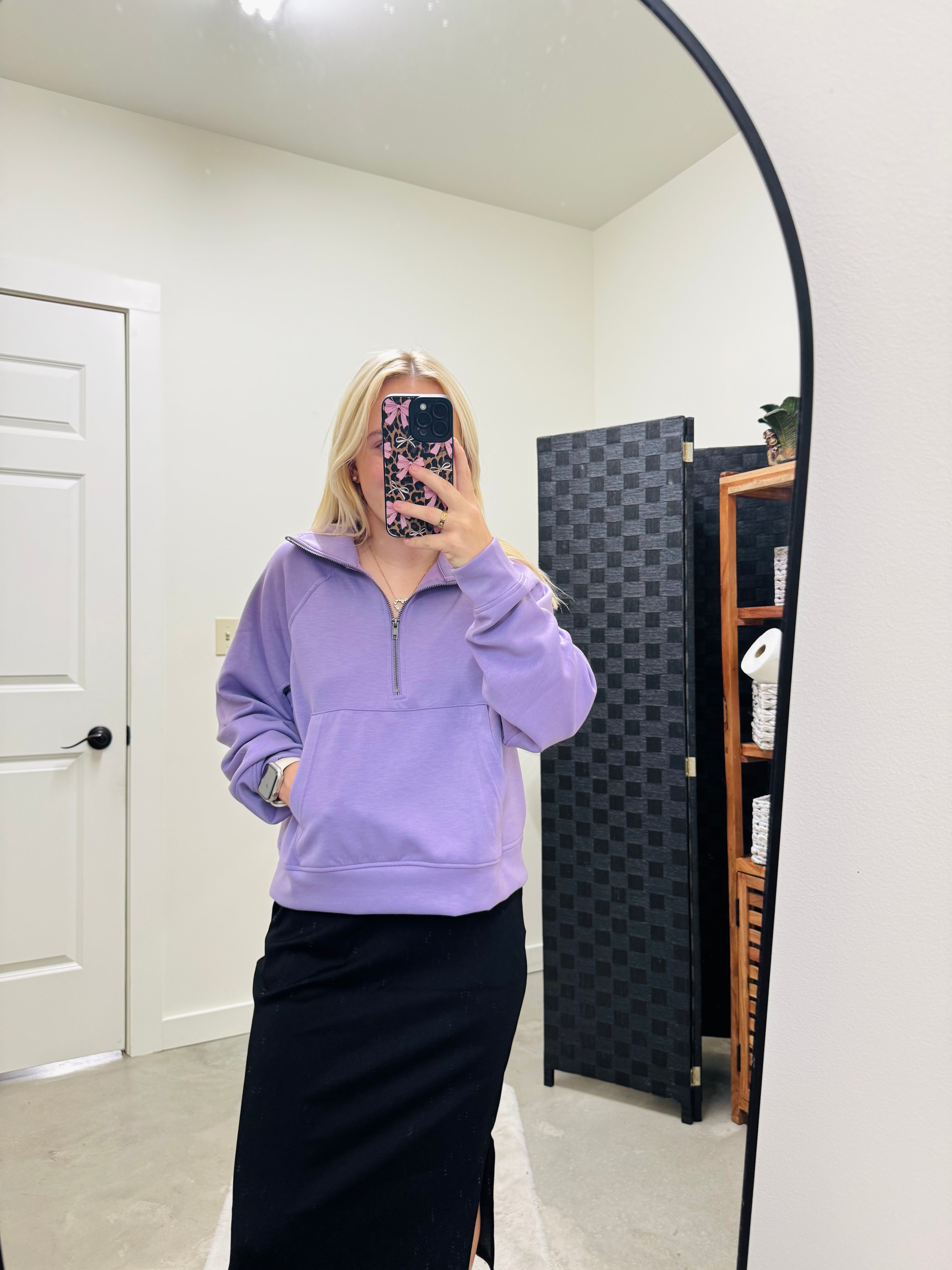 Purple Soft Stream 1/4 Zip