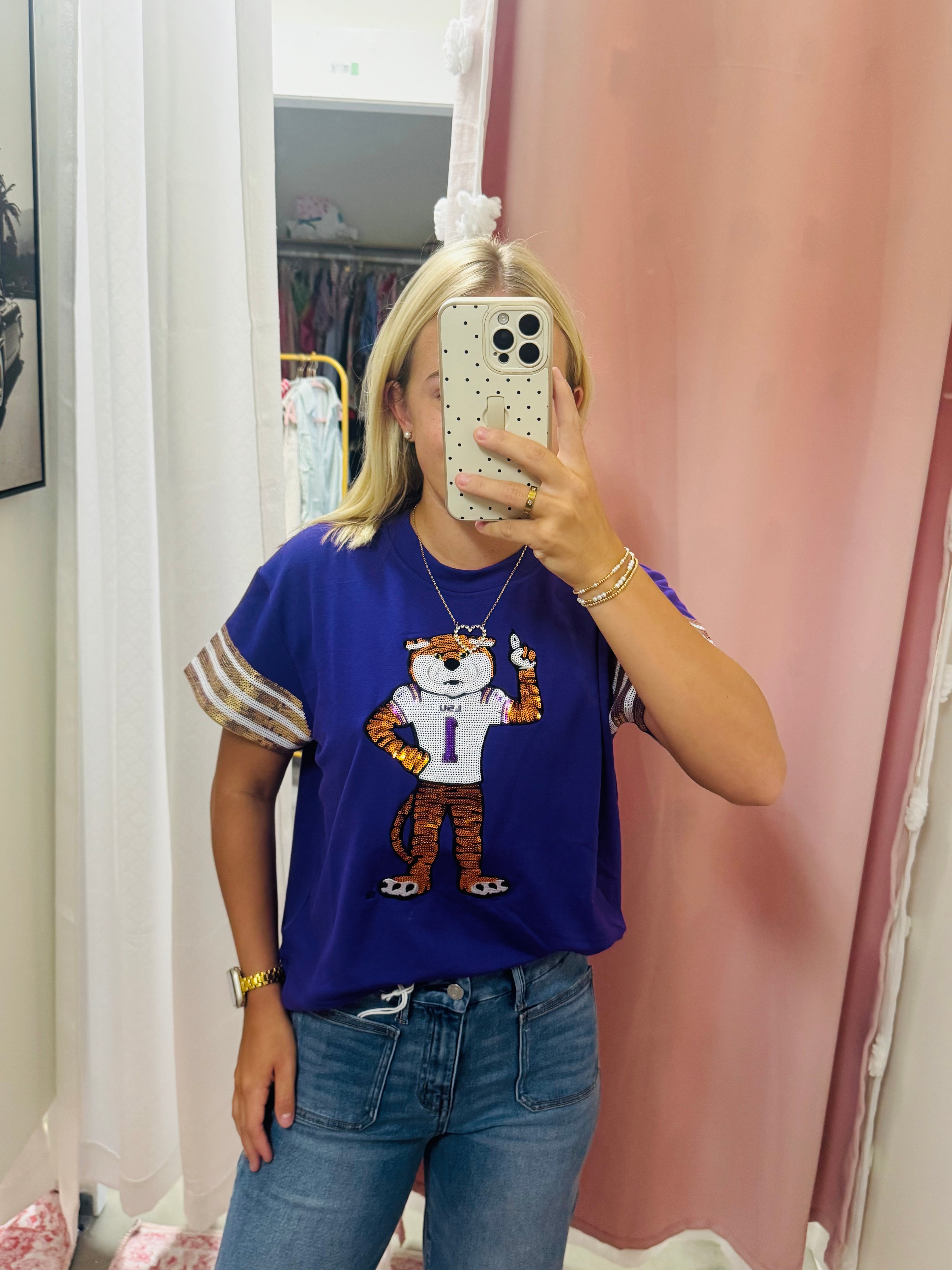 Purple Tiger Gameday Top