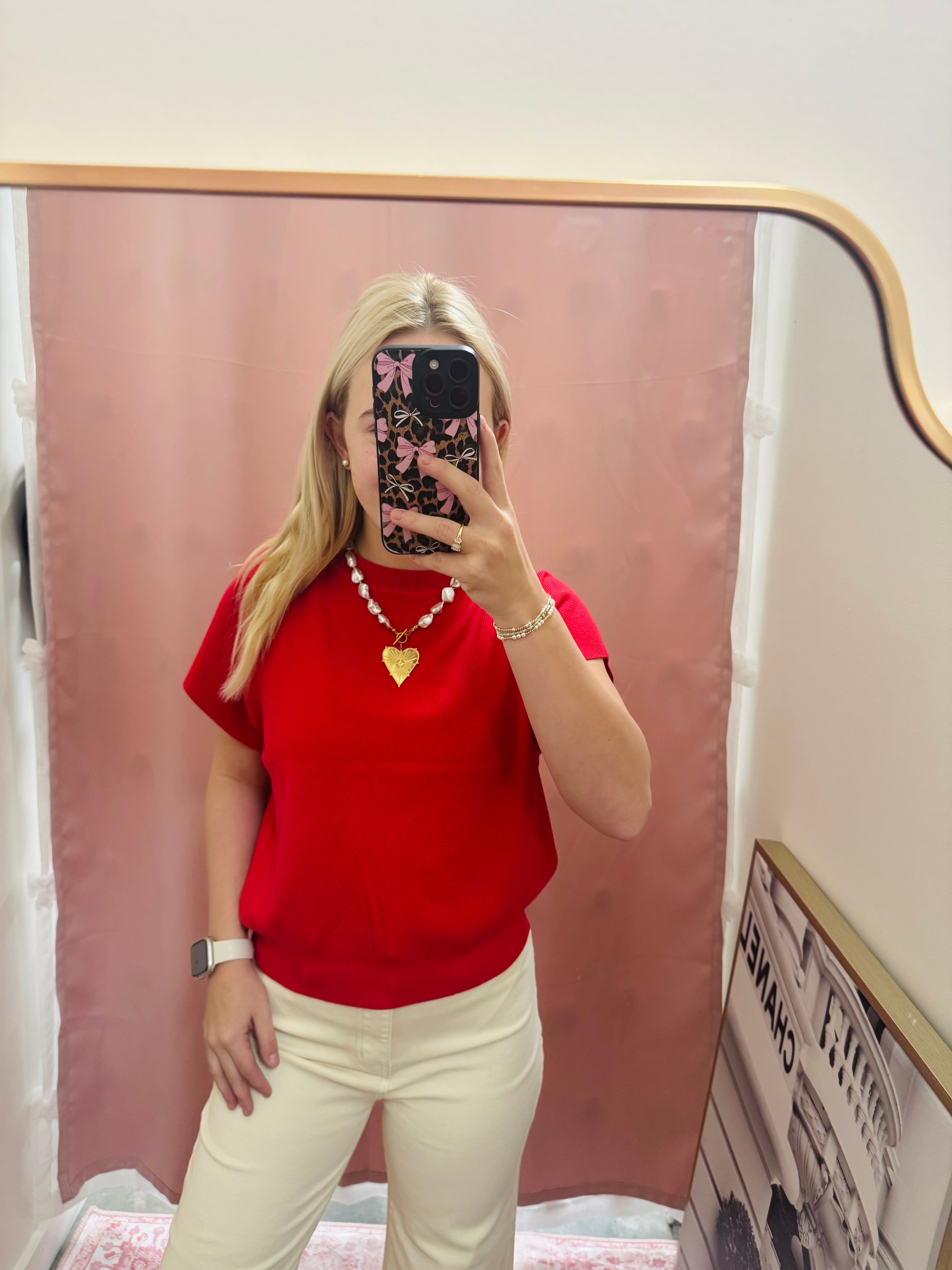 Cherry Red Bubble Sweater