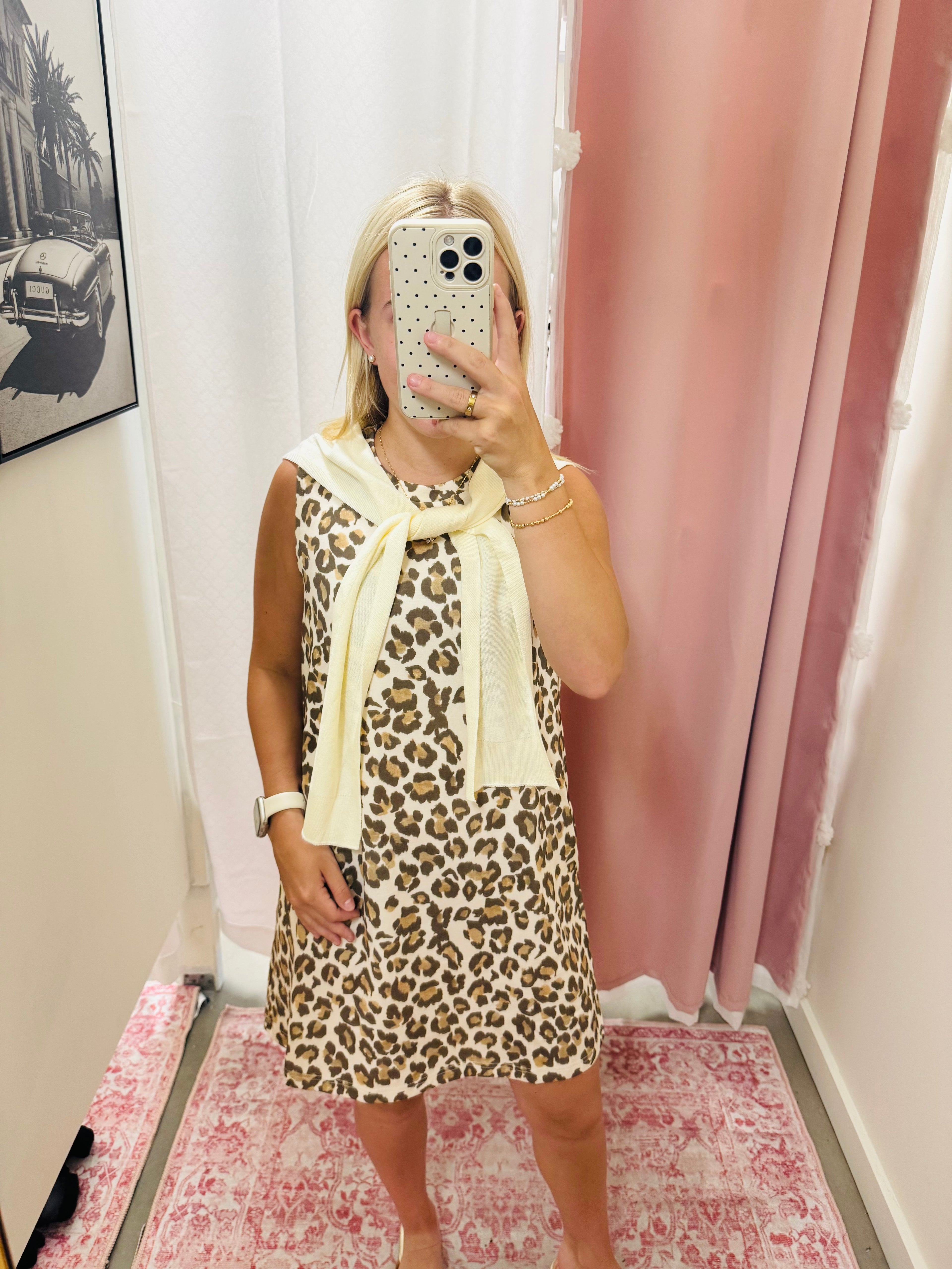 Animal Print Scuba Dress