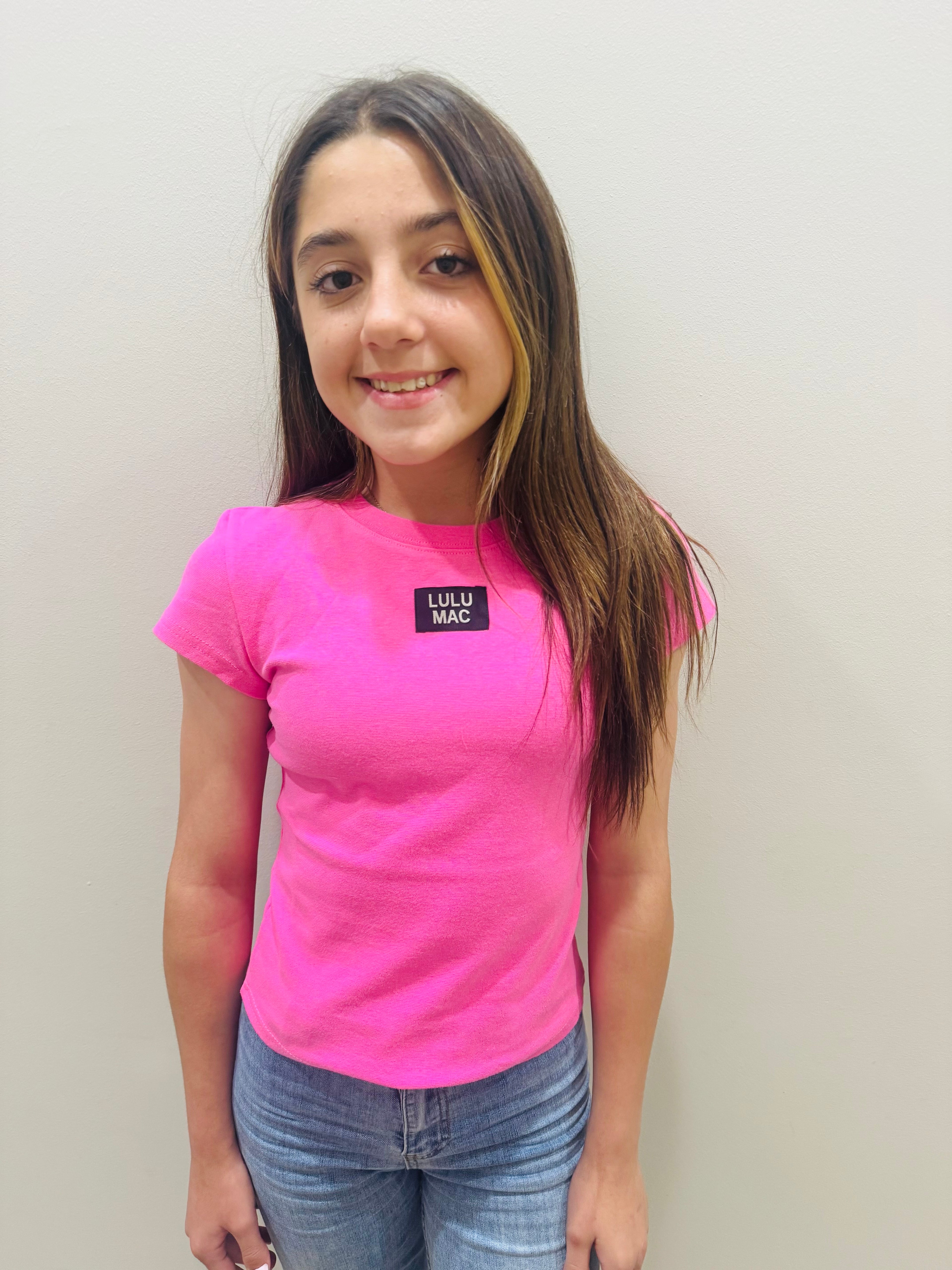 Pink Youth Lulu Mac Baby Tee