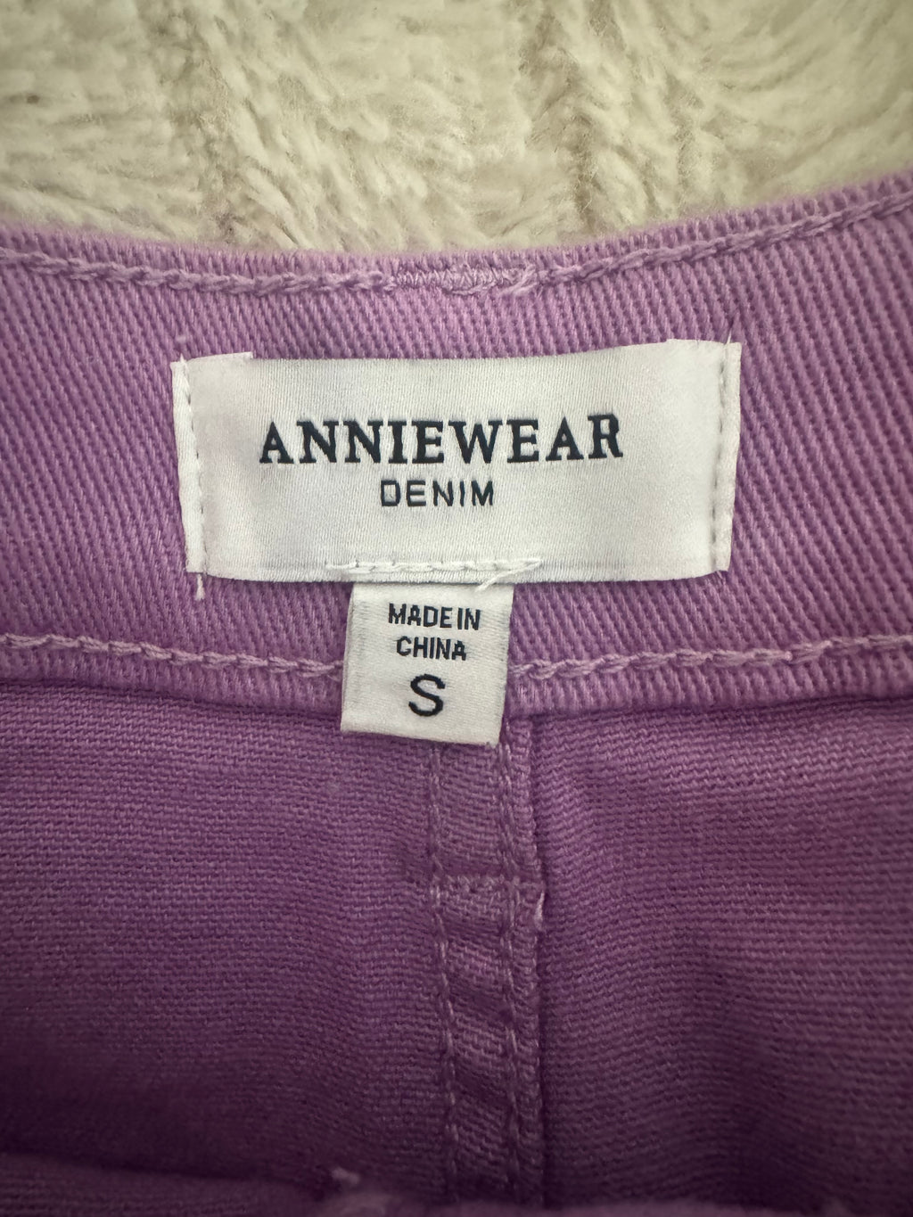 Lavender Wide Leg Cropped Jeans