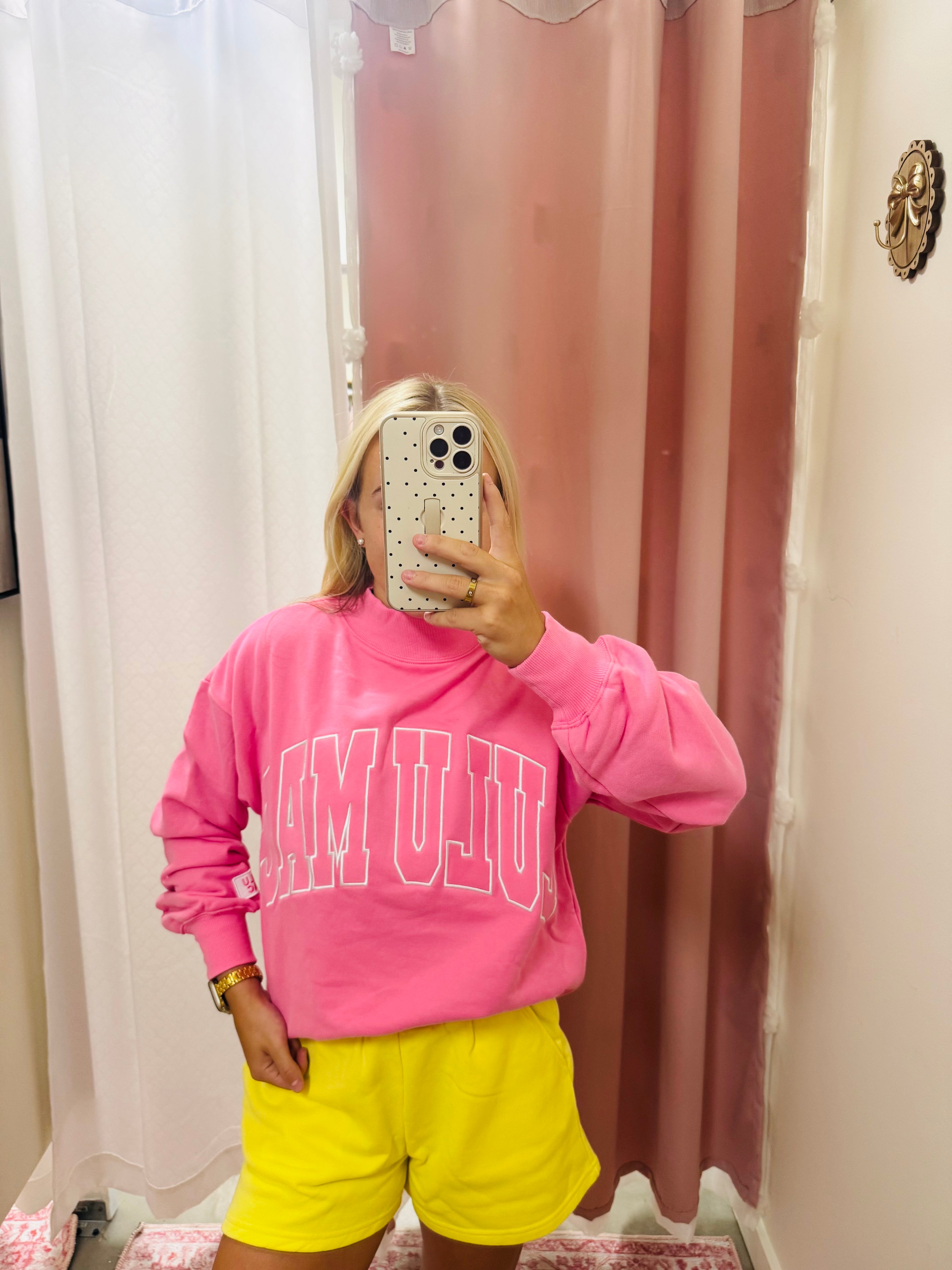 Lulu Mac Bubblegum Mockneck