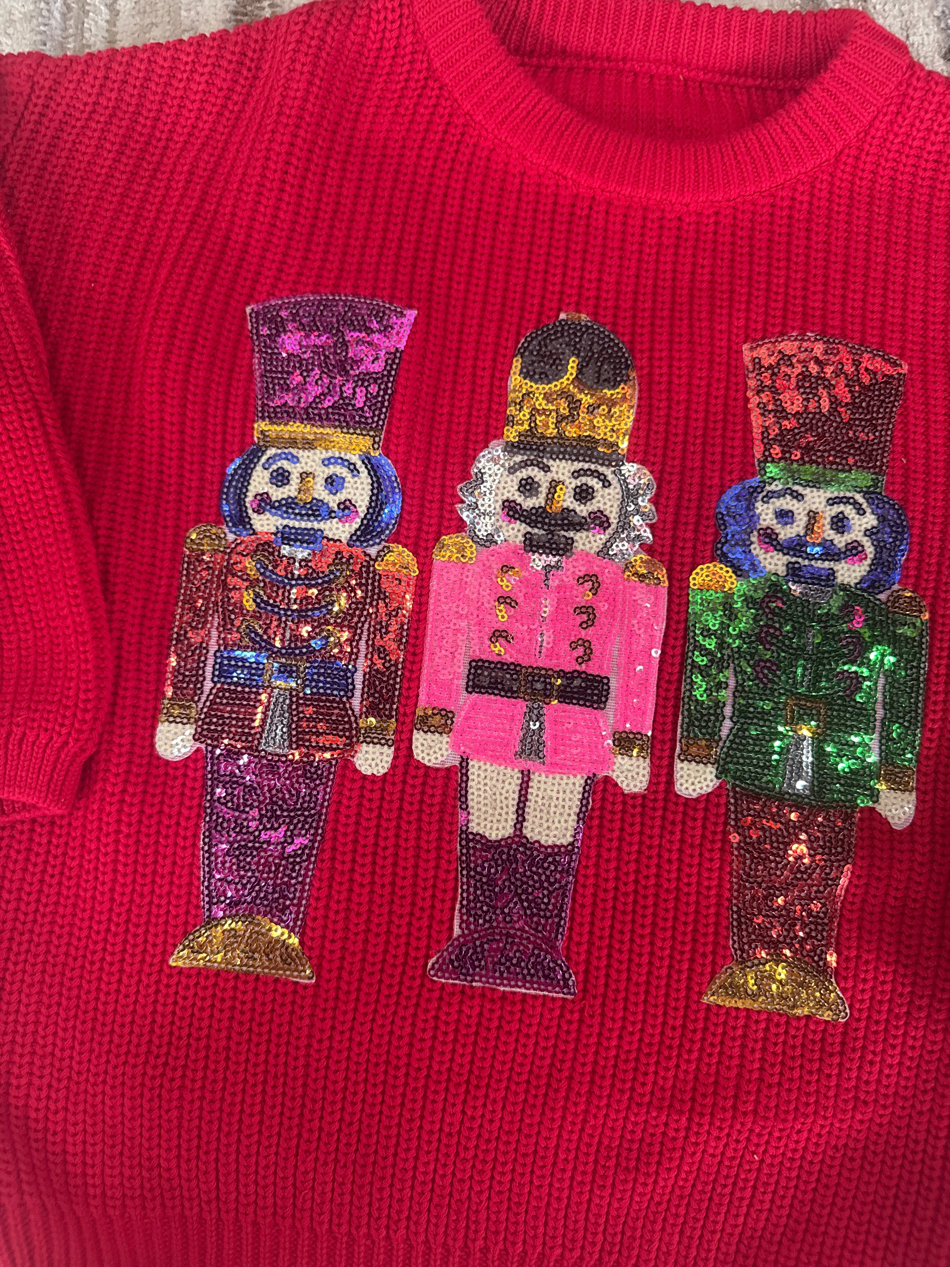 Red Nutcracker Knit Sweater