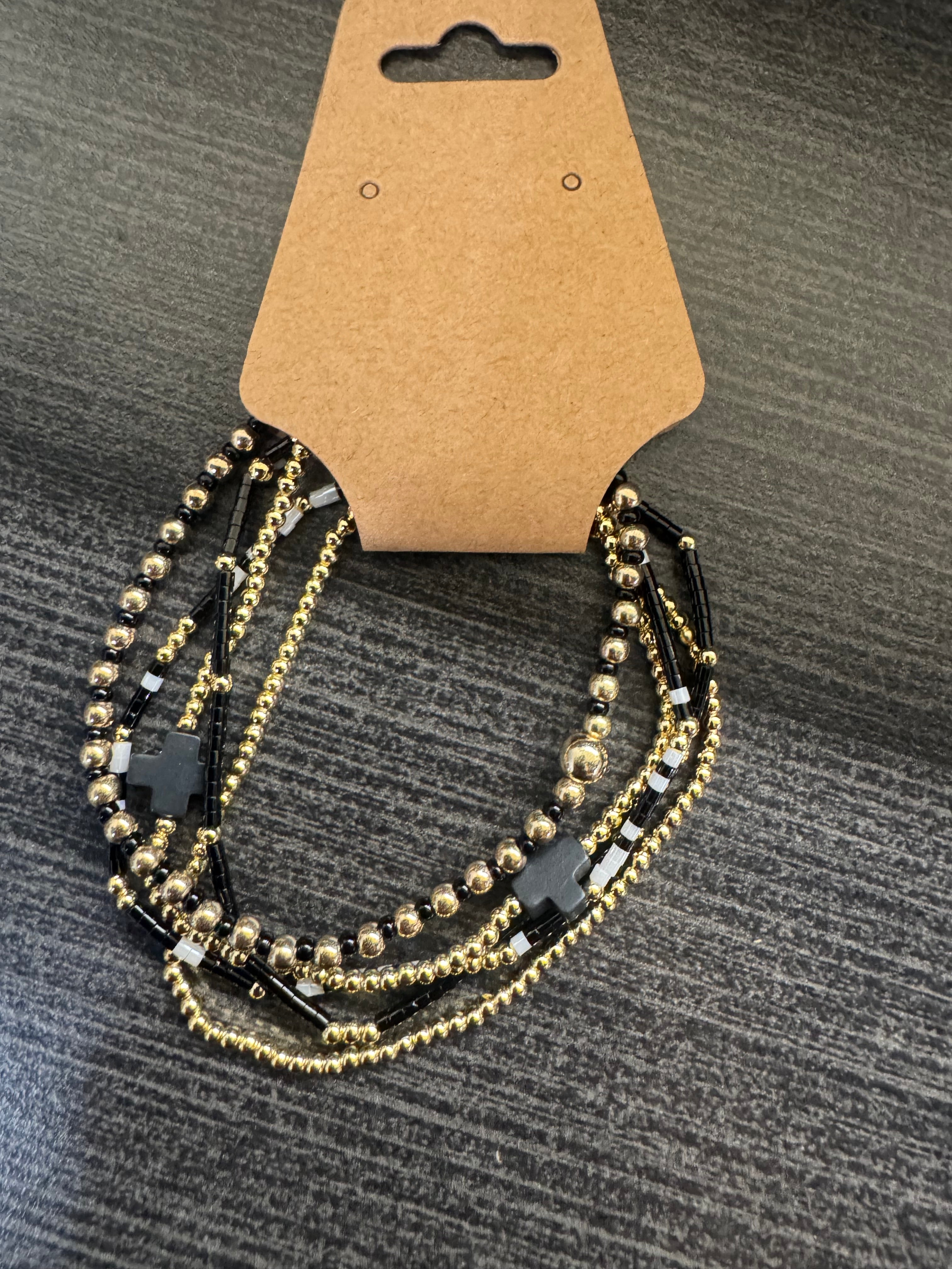 Set of 5 Black Braclets