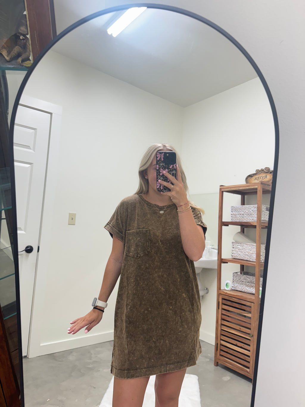 Brown Cotton Dress