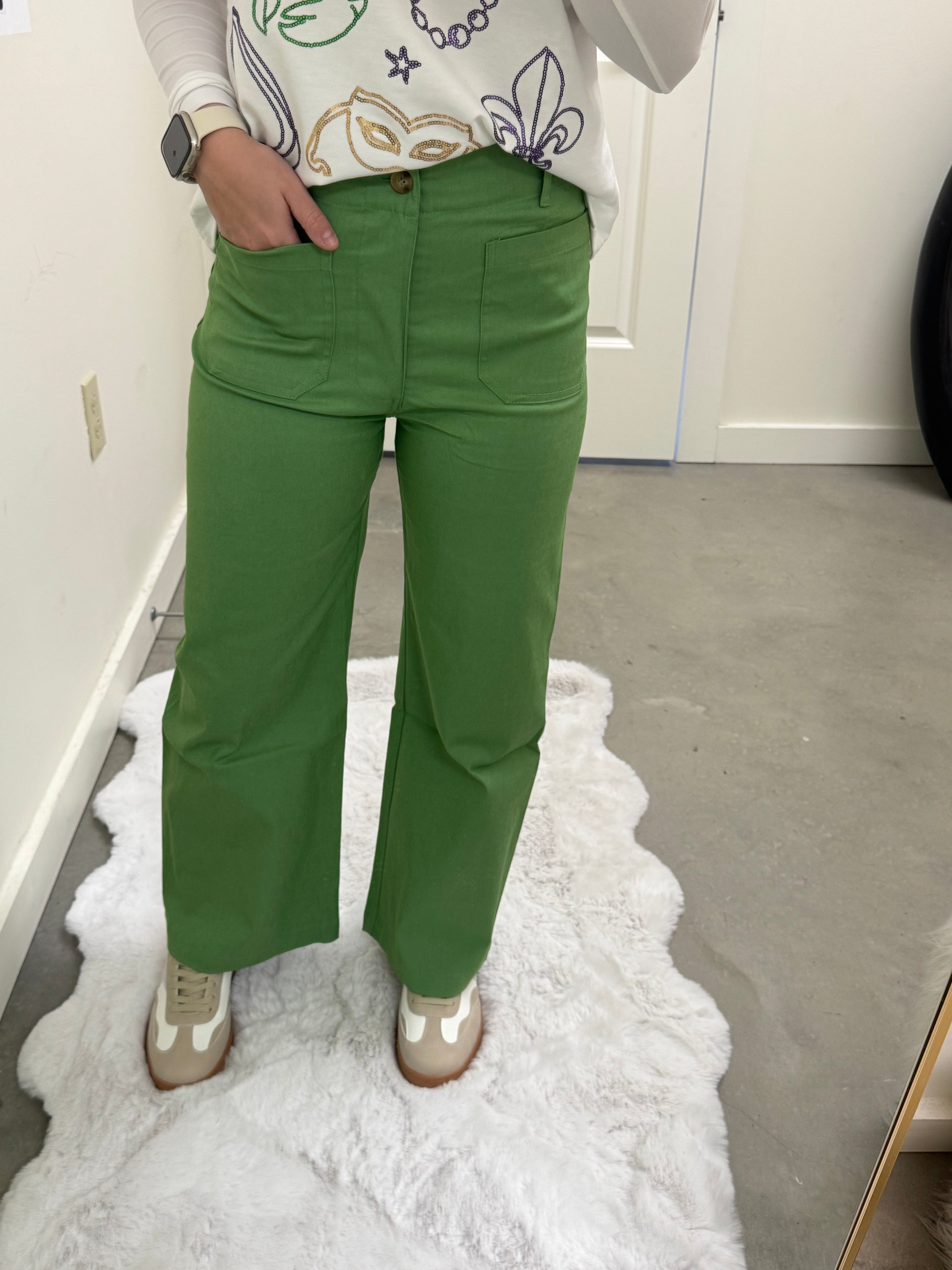 Apple Green Pants