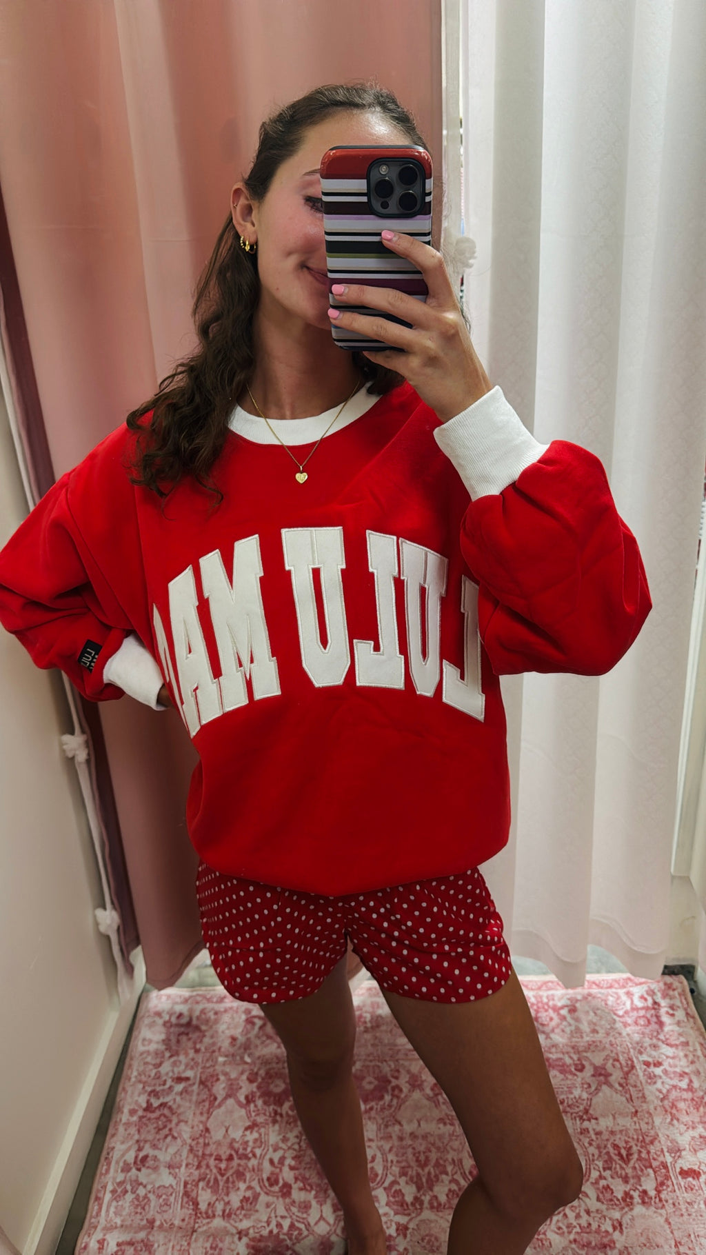 Lulu Mac Red Sweatshirt