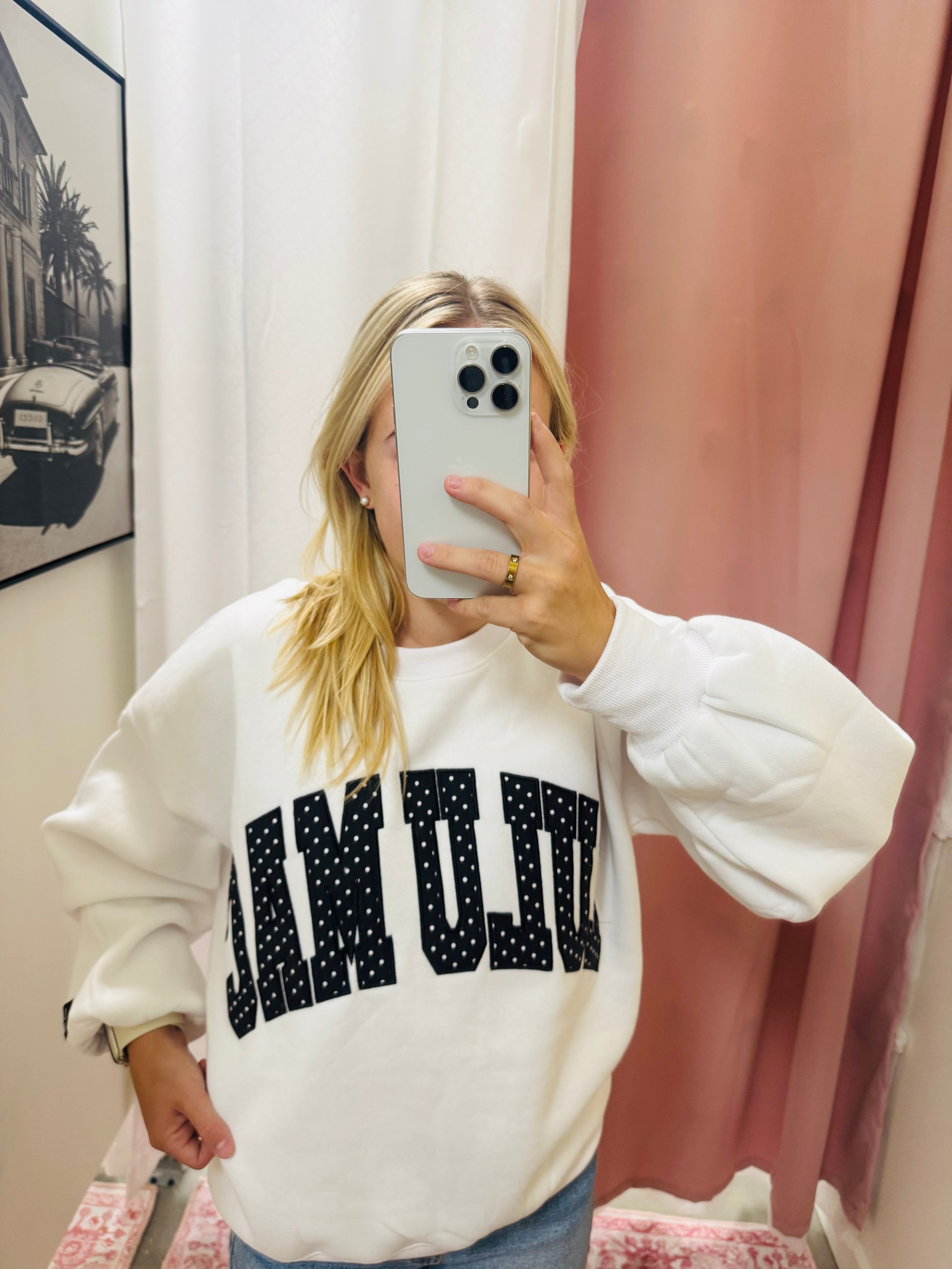 Black and White Sweatshirt