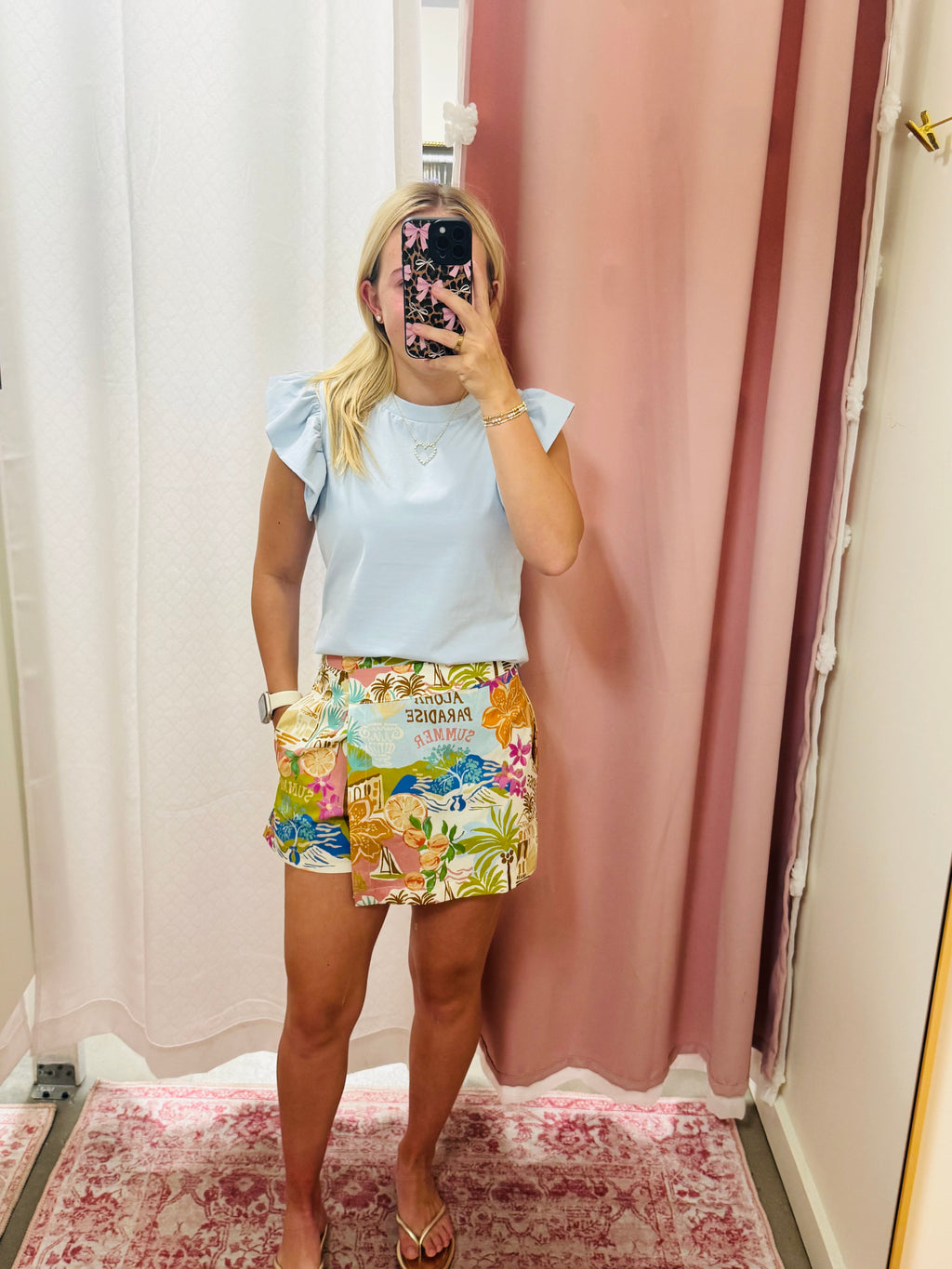 Printed Woven Skort