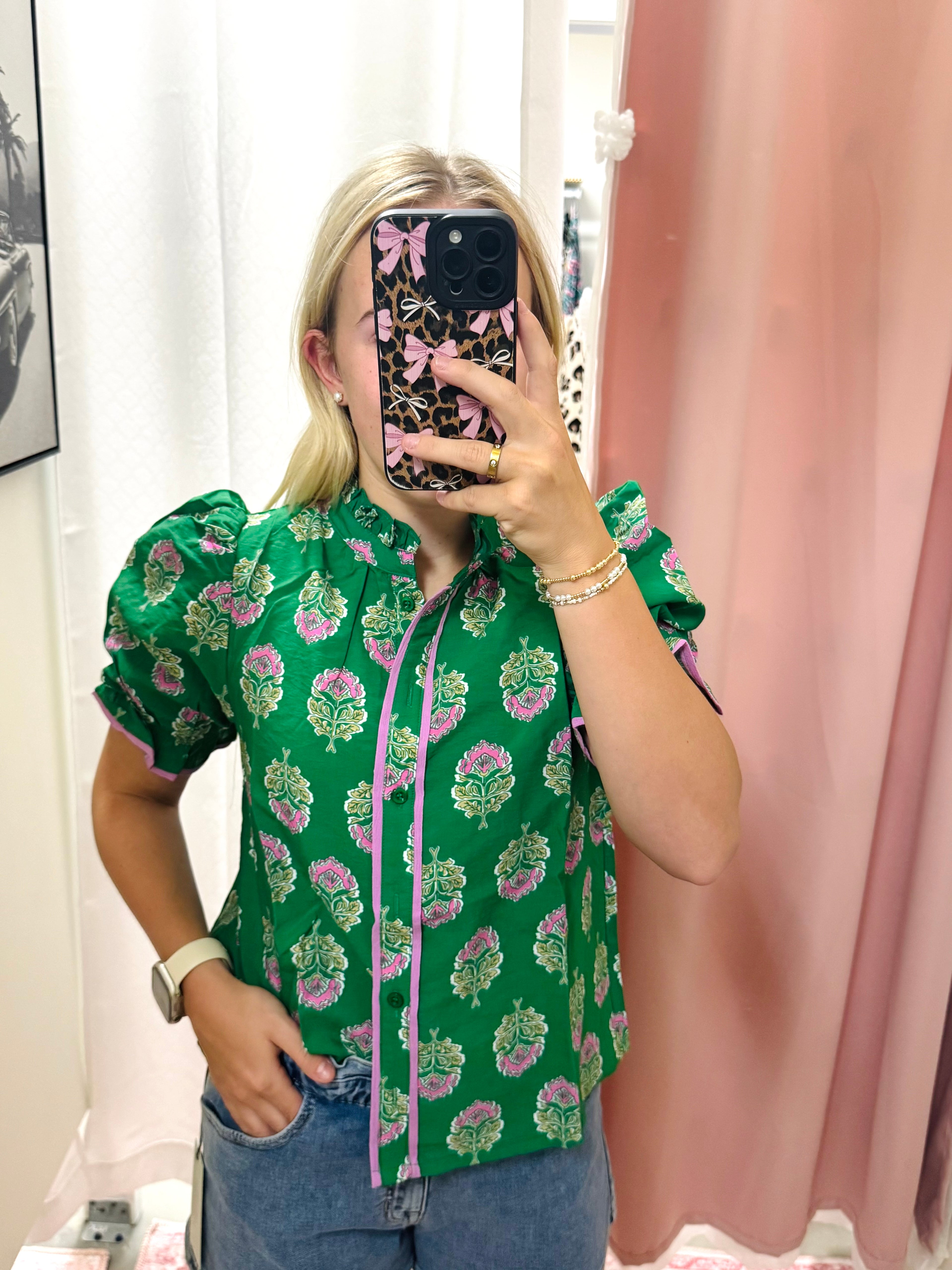 Green Garden Blouse
