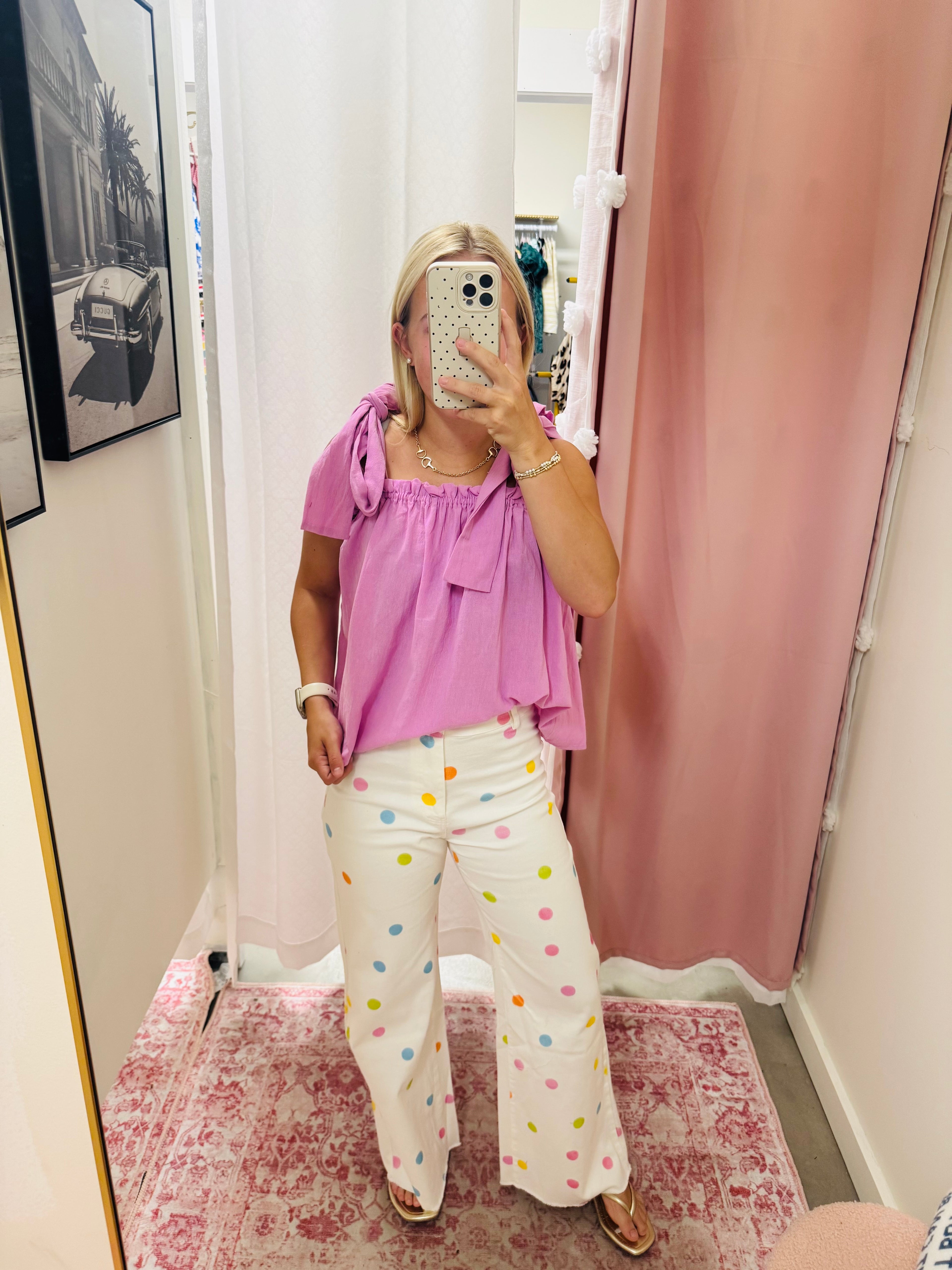 Colorful Polka Dot Jeans