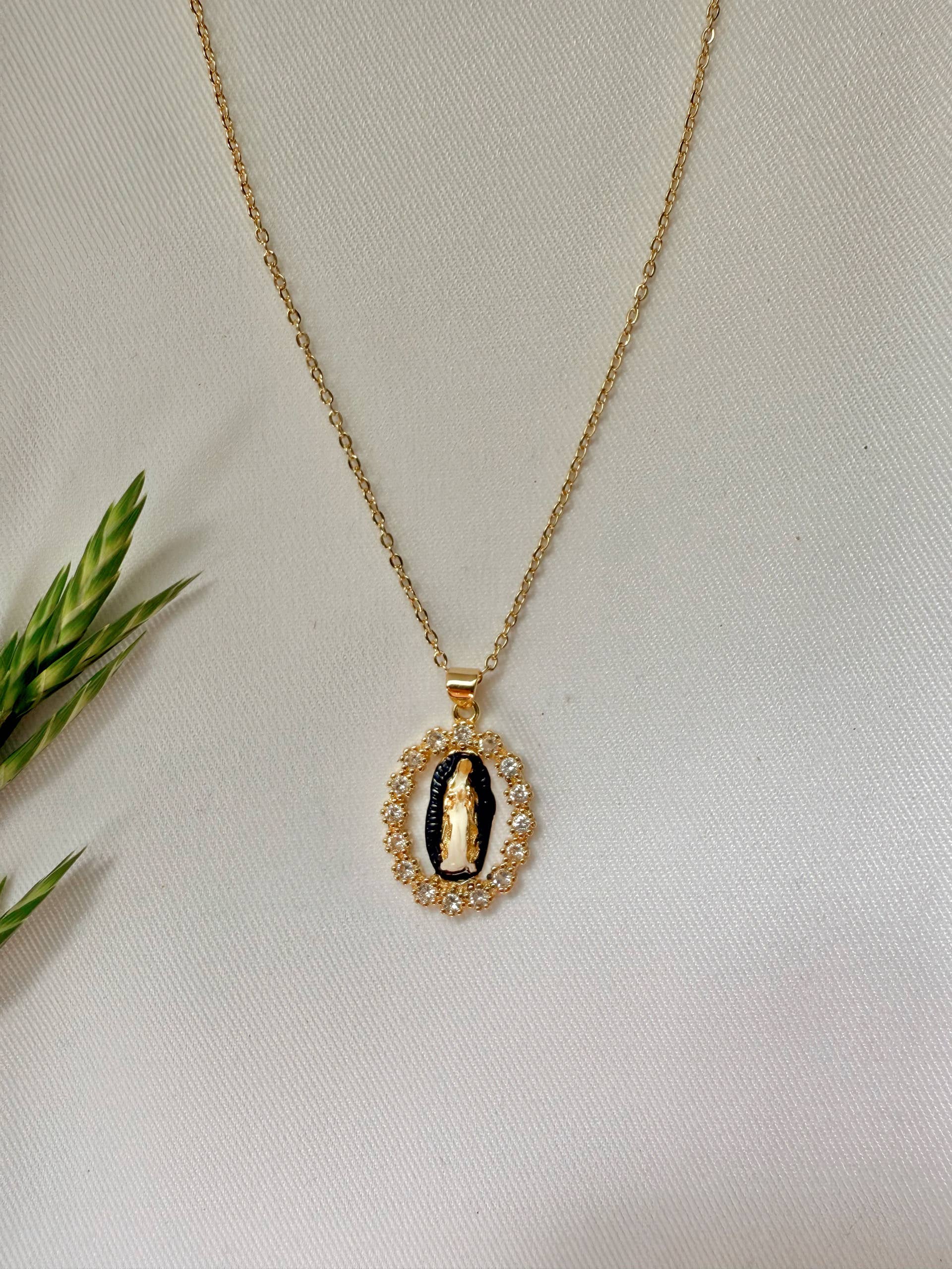 Our lady In Navy Necklace