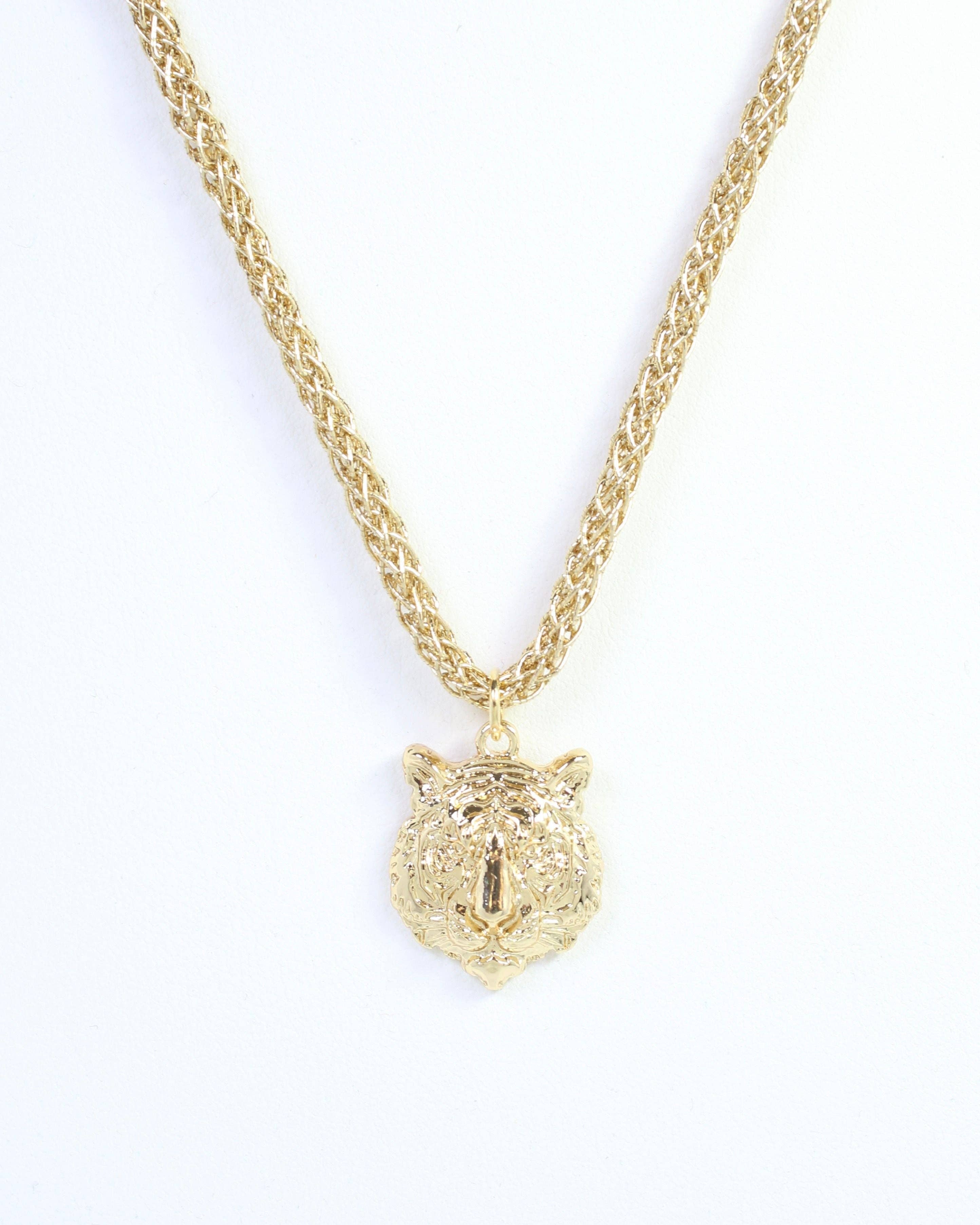 Cord Necklace Tiger Gold