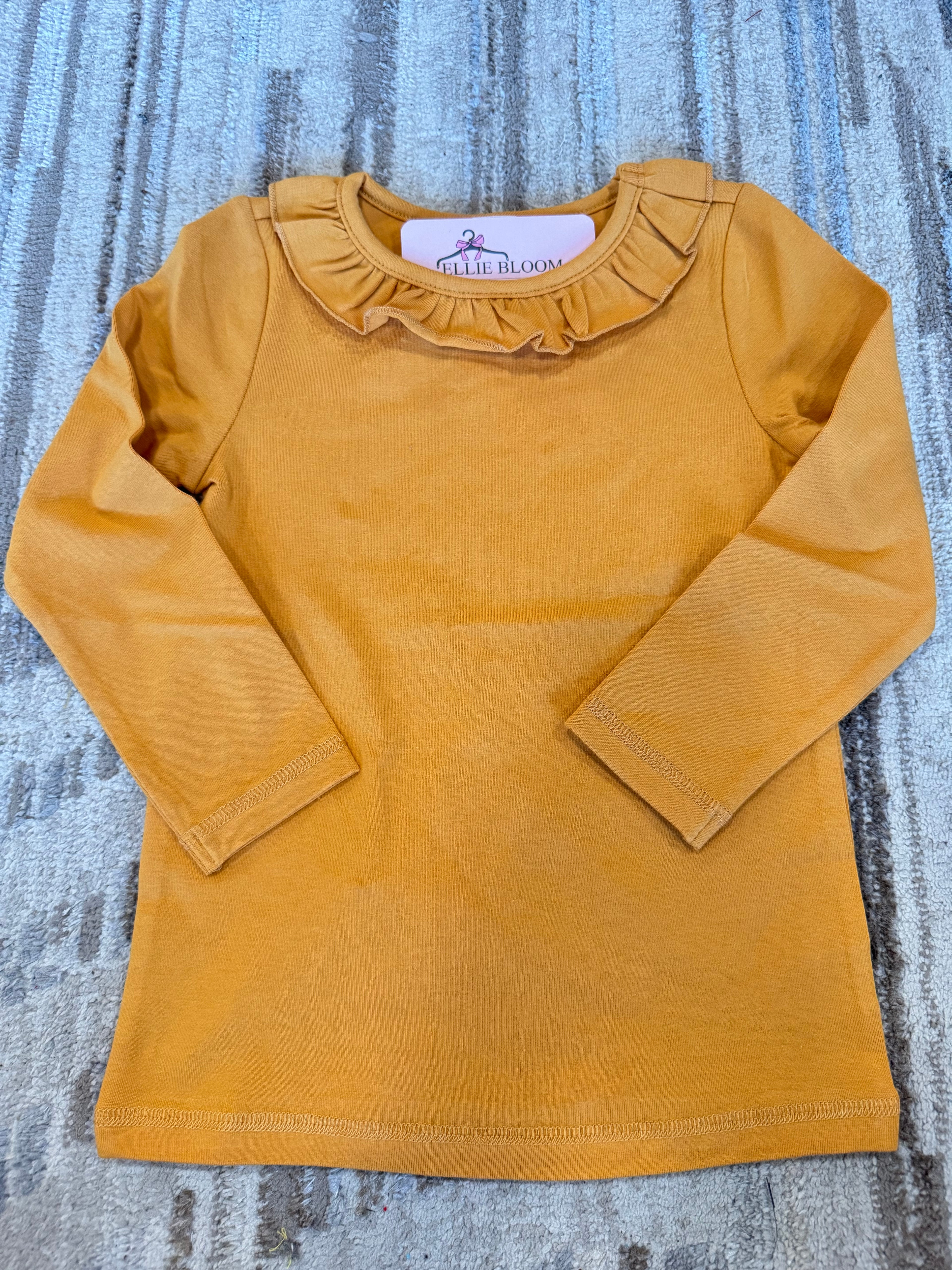 Basic Ruffle Neck Top