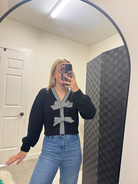Black Bow Sweater