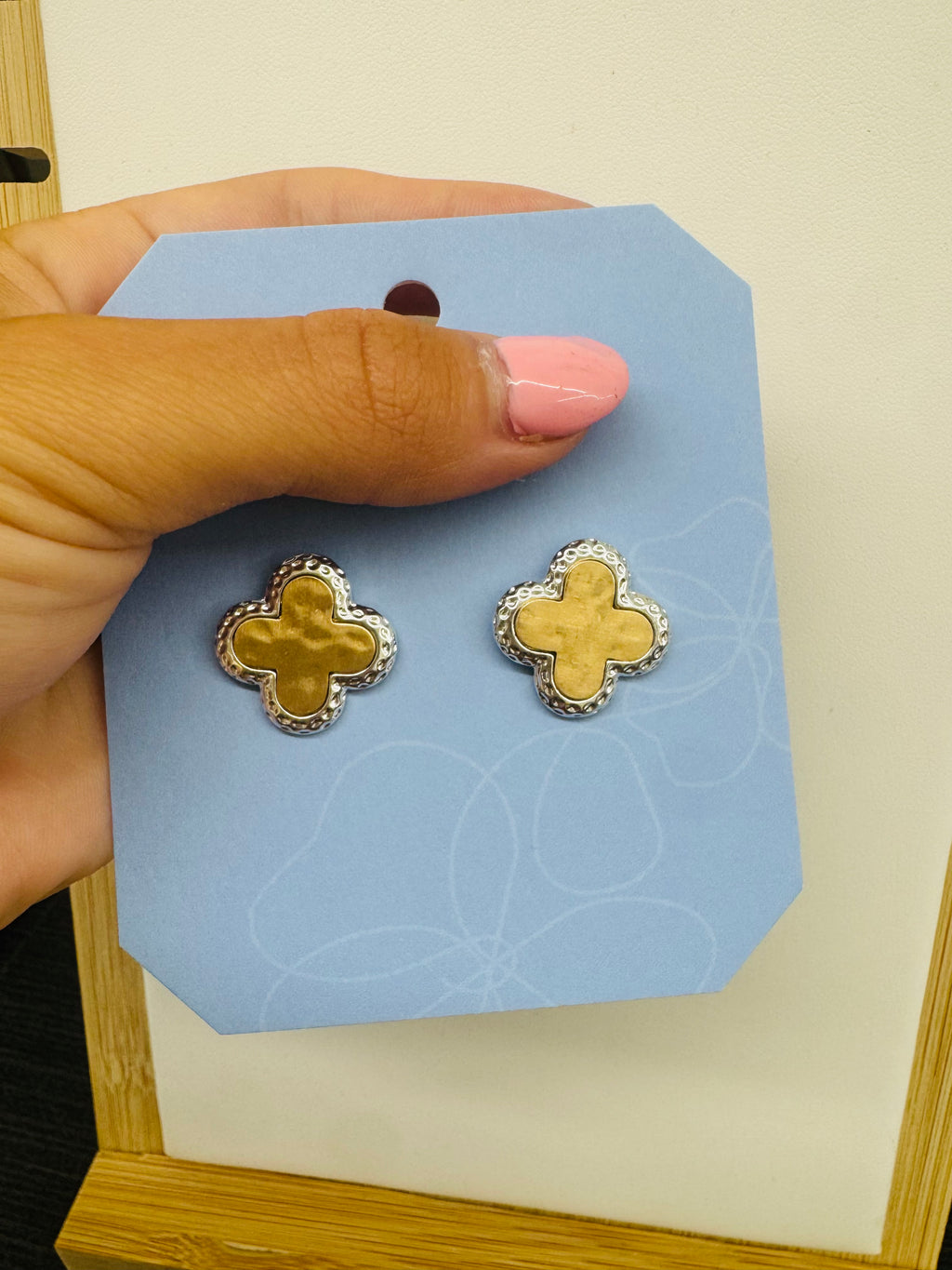 Deux Clover Studs