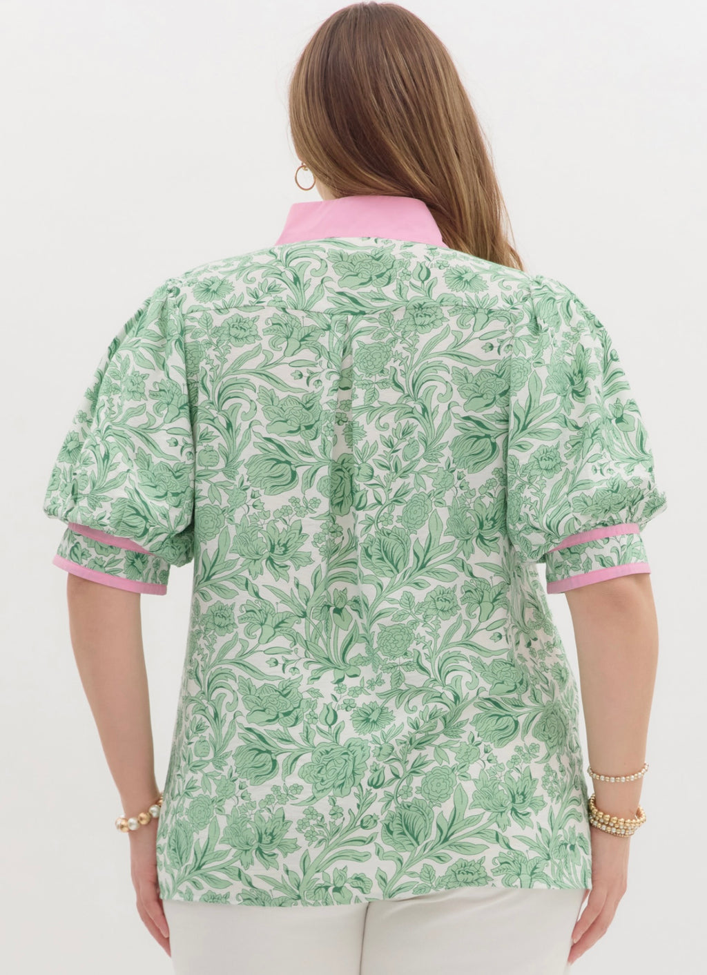 Green Palm Blouse