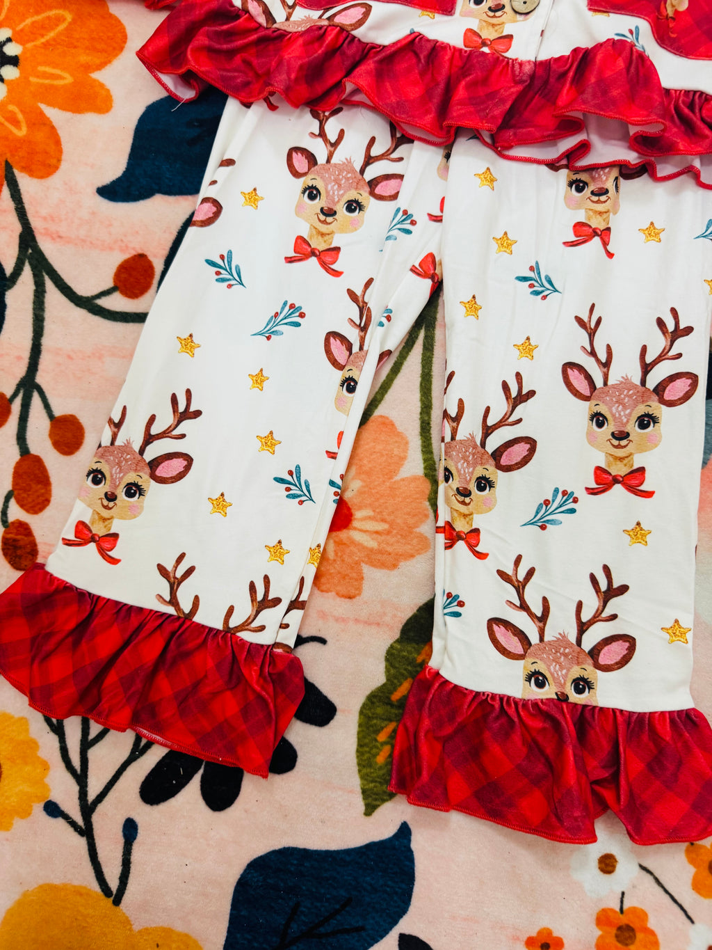 Girls Reindeer Pjs