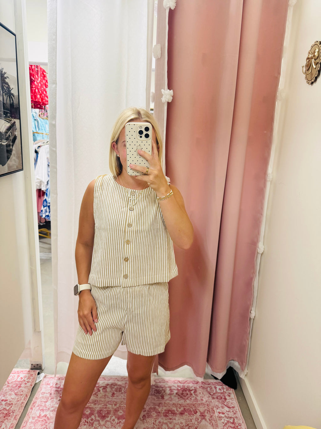 Beige Stripe Set