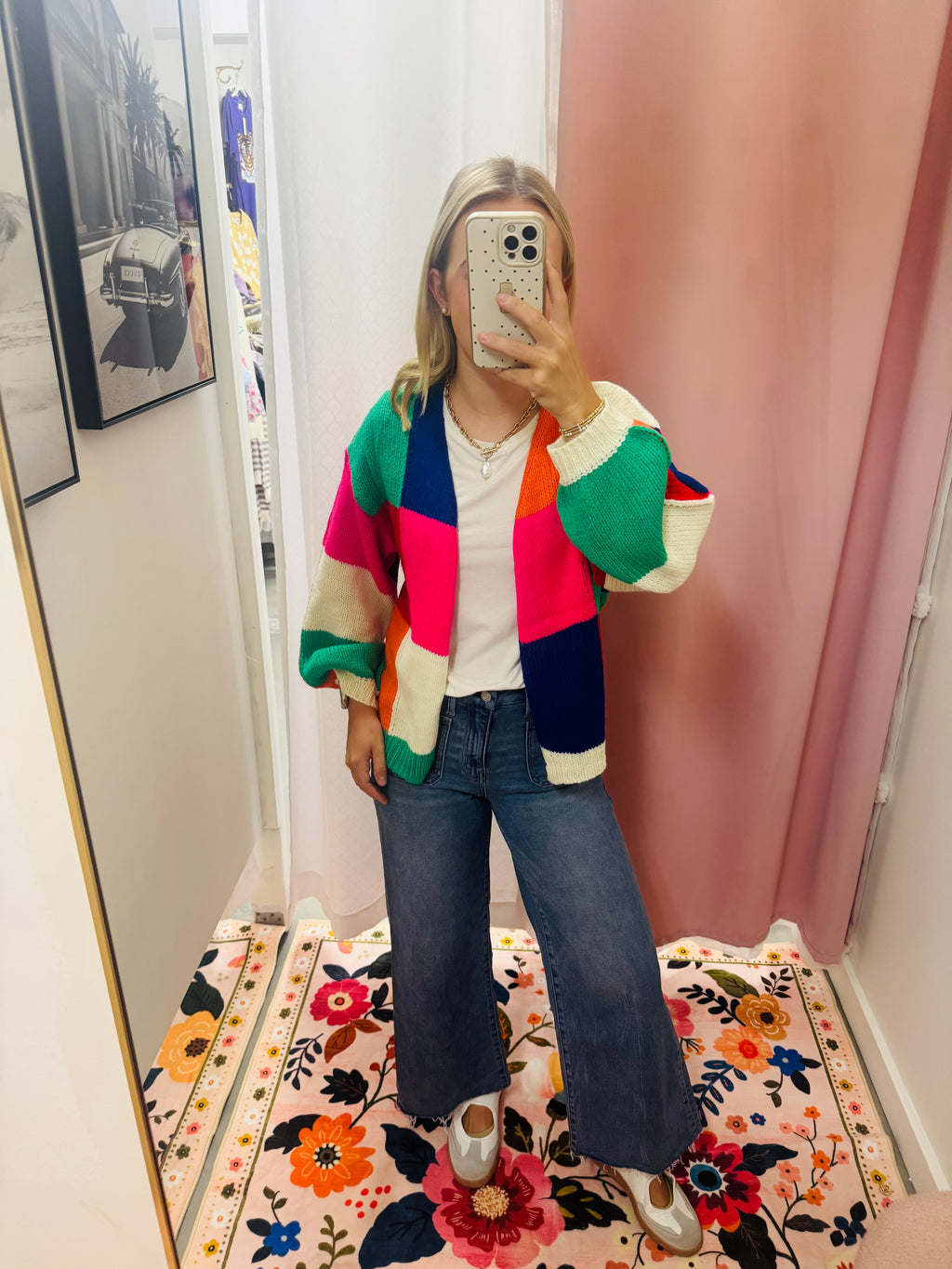 Bright Multi Color Cardigan