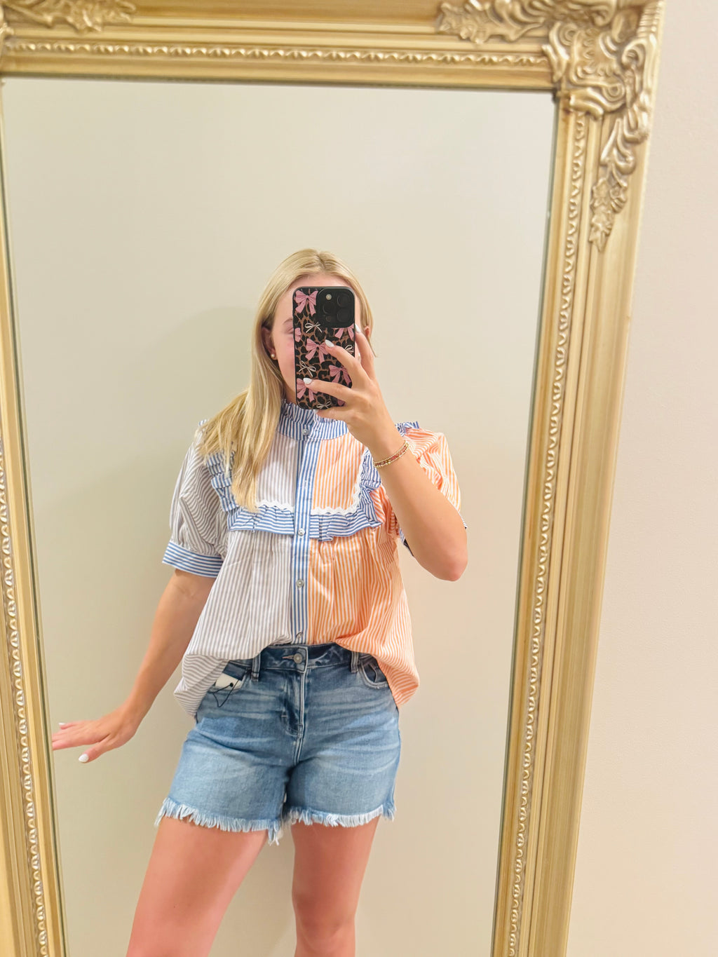 Medium Wash Hidden Shorts