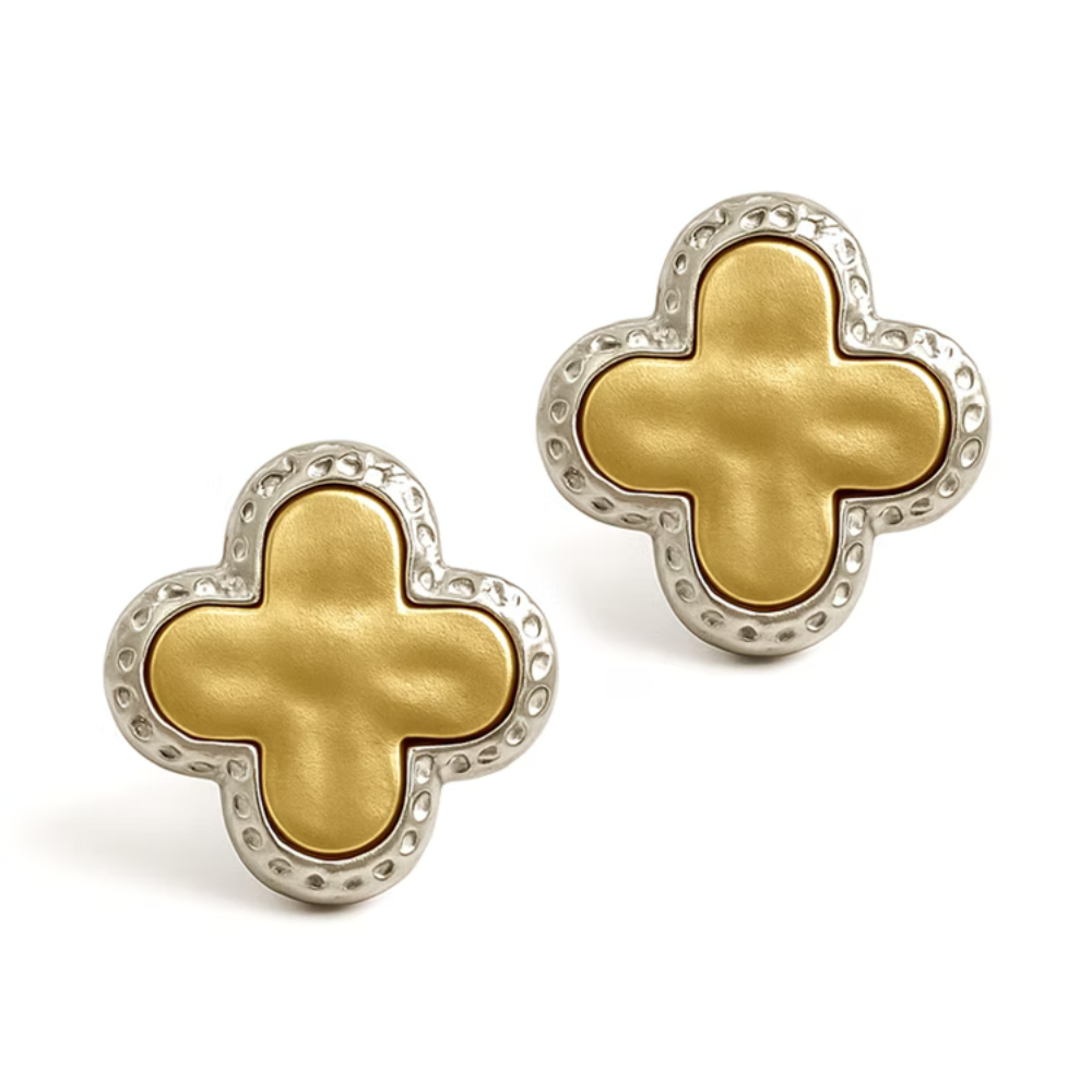 Deux Clover Studs