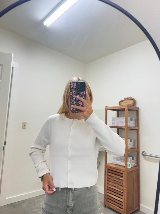 White Cardigan