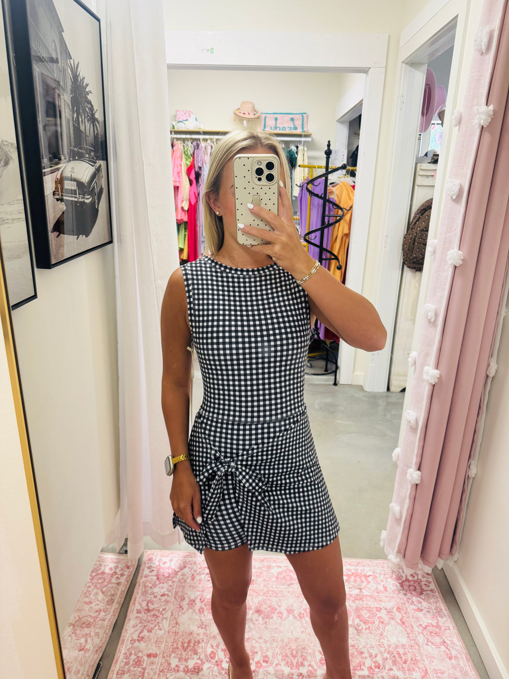 Black and white Wrap Dress